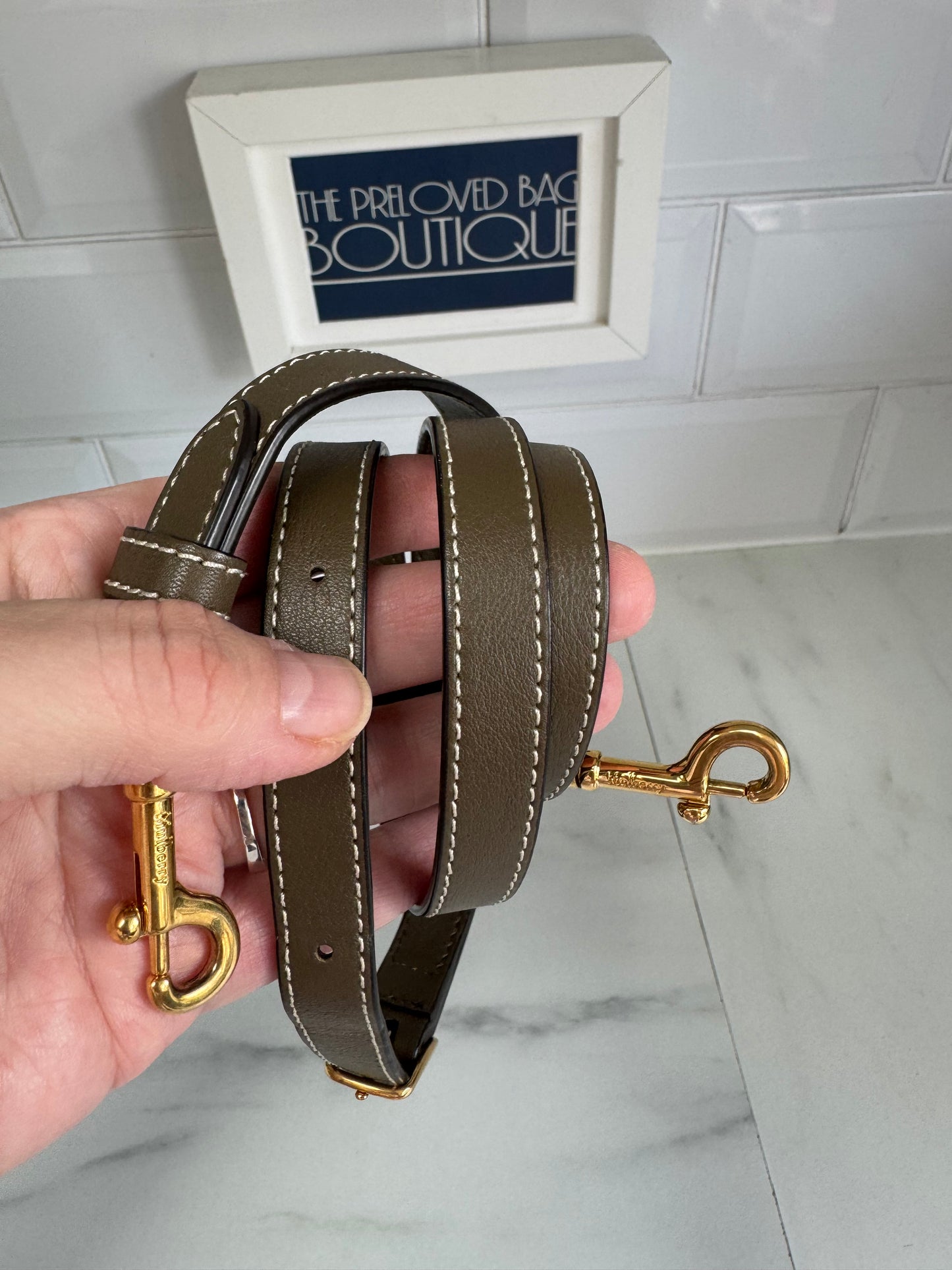 Mulberry Belted Bayswater Satchel - Dark Palm