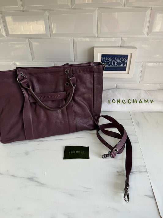 Longchamp 3D Tote - Burgundy