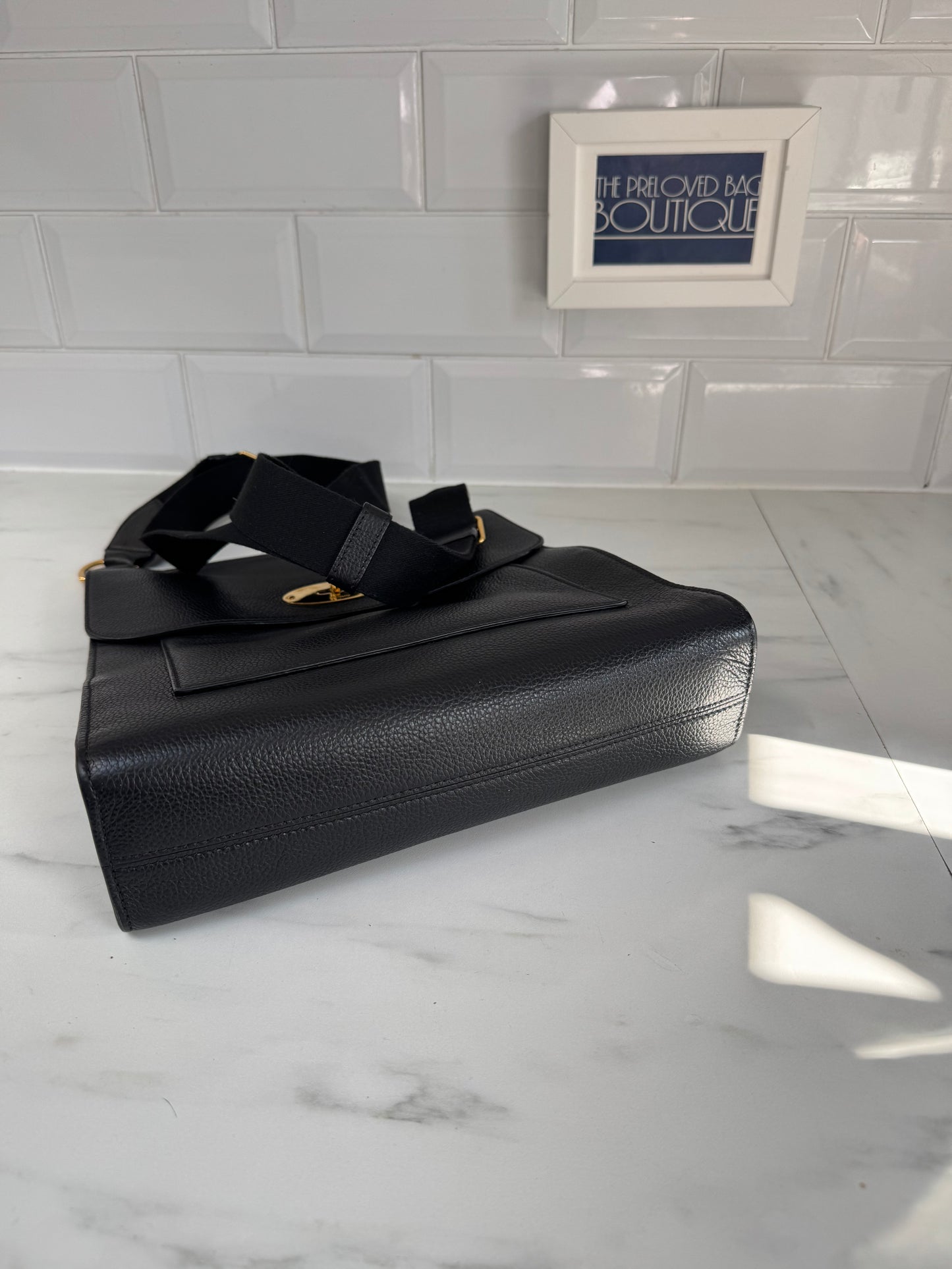Mulberry Large Antony Messenger - Black