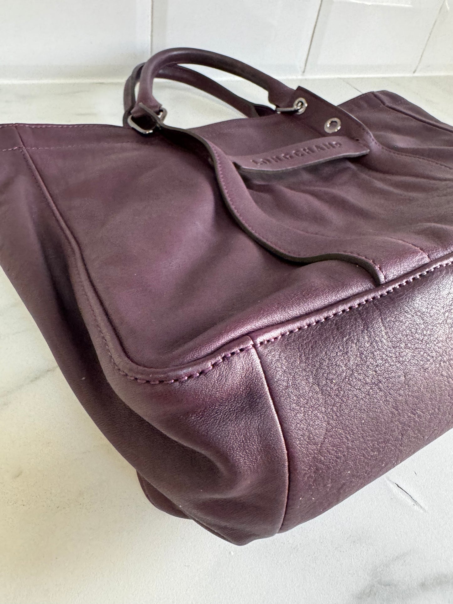 Longchamp 3D Tote - Burgundy