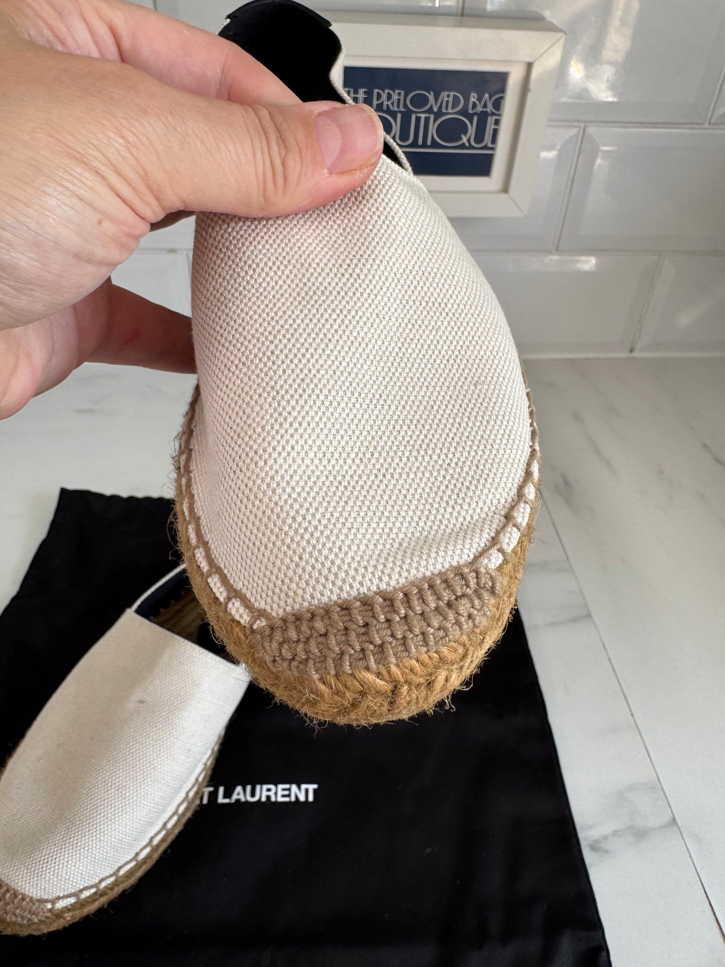 Saint Laurent Espadrilles (2) - Cream