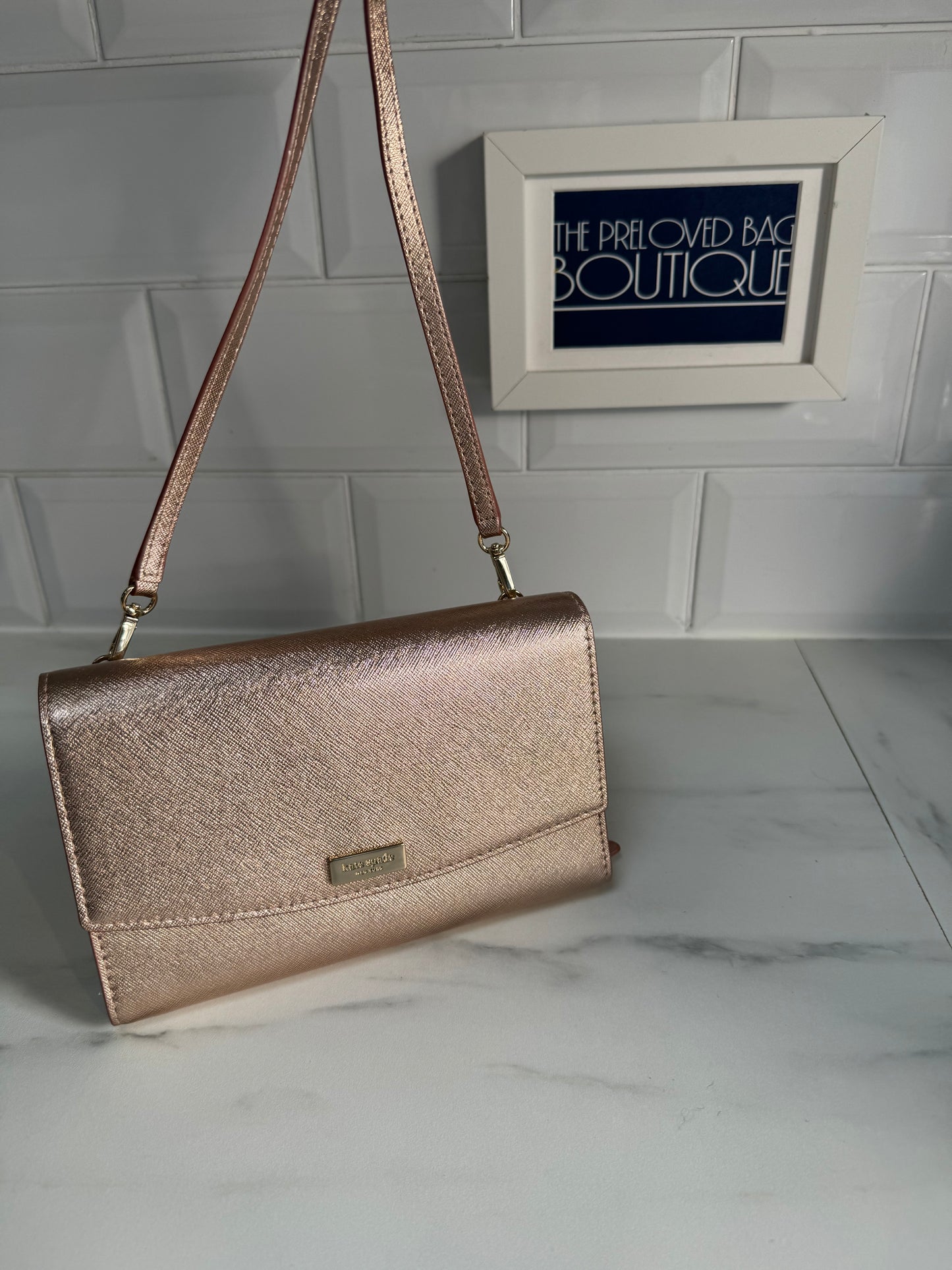 Kate Spade WOC - Metallic Rose Gold