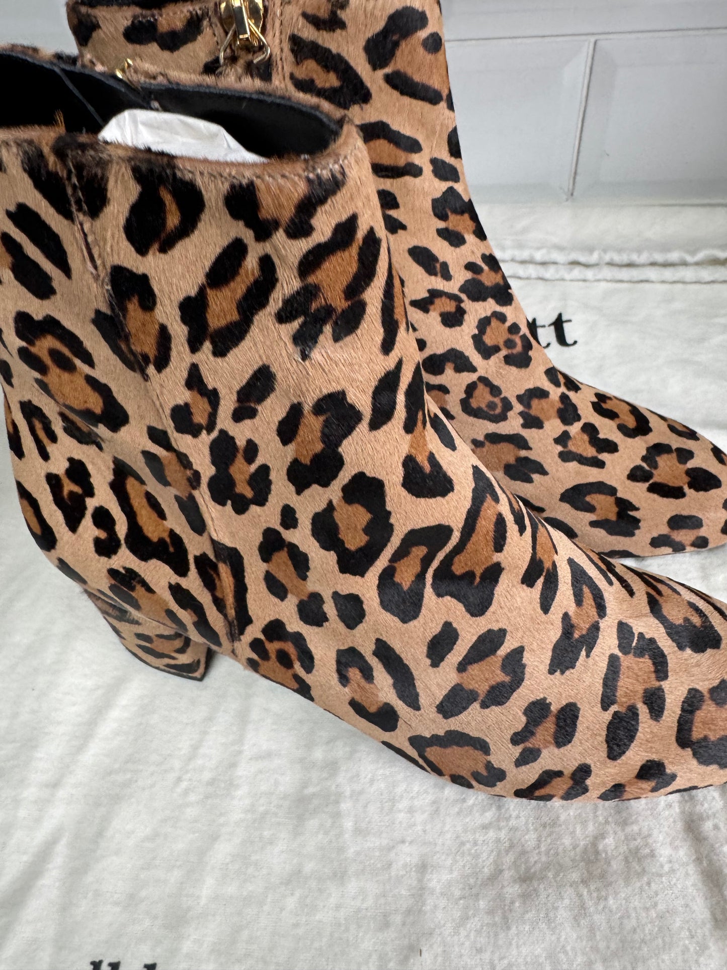 LK Bennett Simi Ankle Boots - Leopard Print