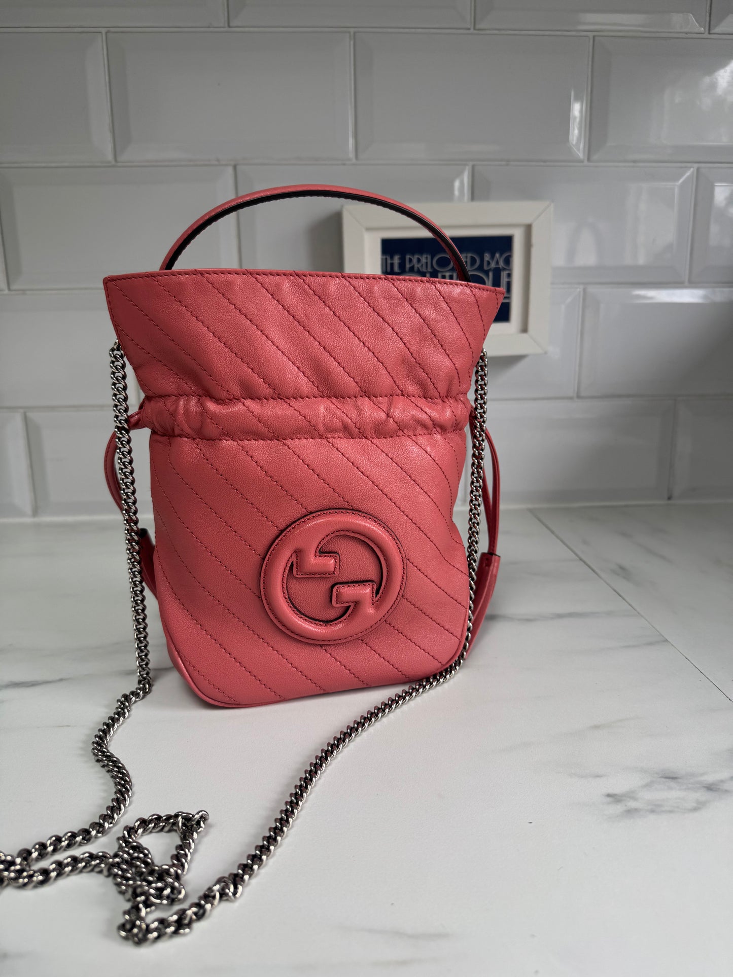 Gucci Blondie Mini Bucket Bag - Coral Pink