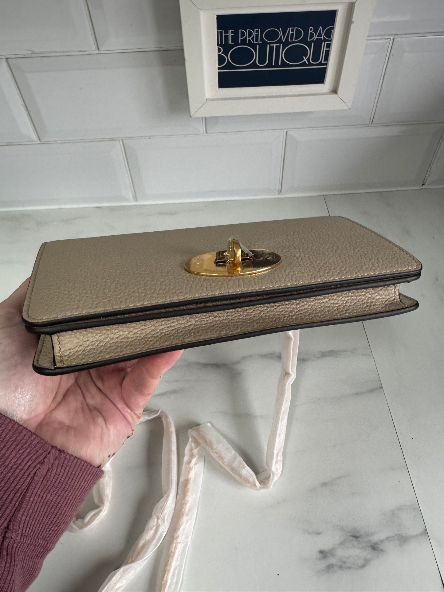 Mulberry Bayswater Clutch - Dune