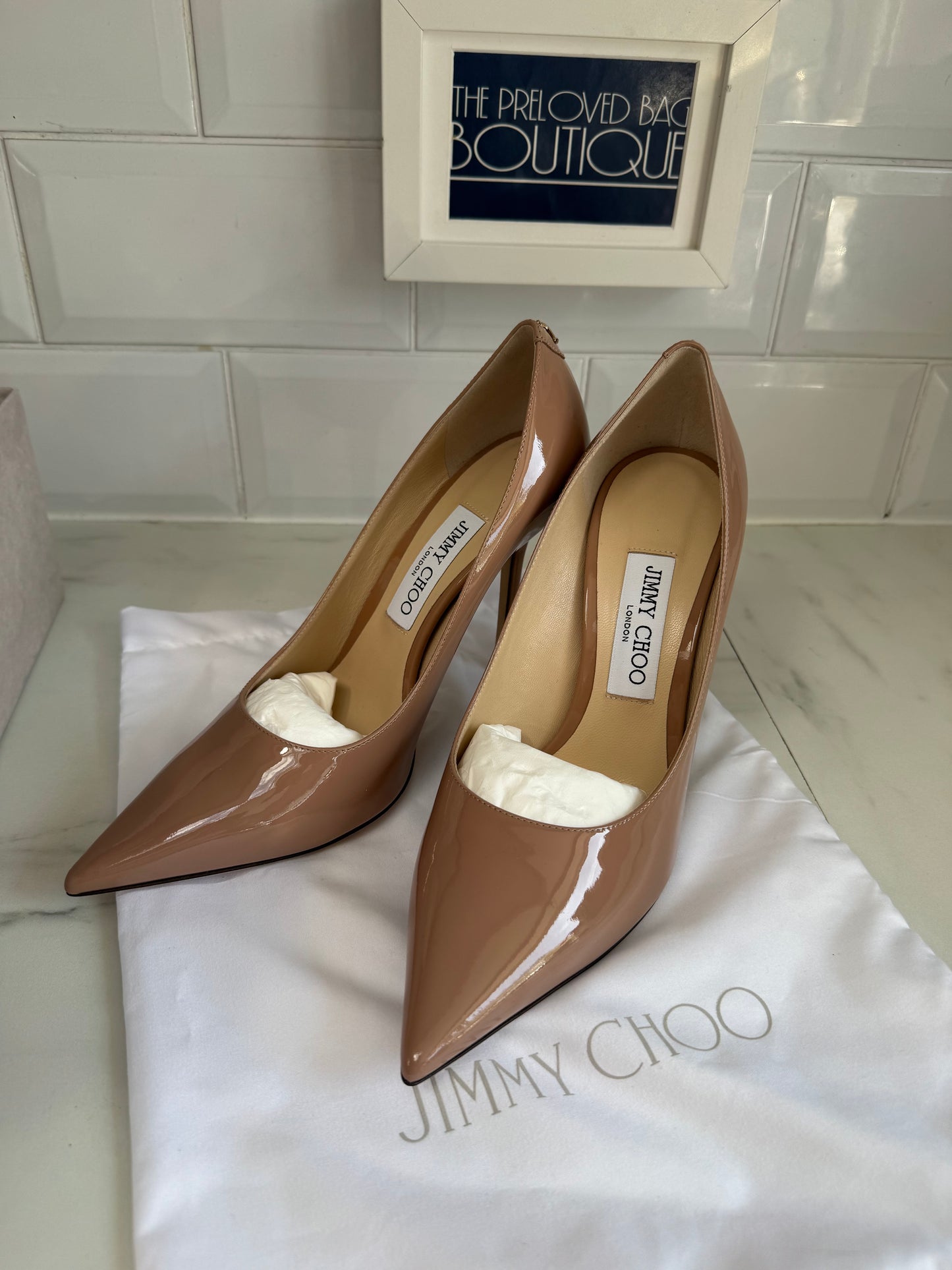 Jimmy Choo Love 100  Heels - Ballet Pink