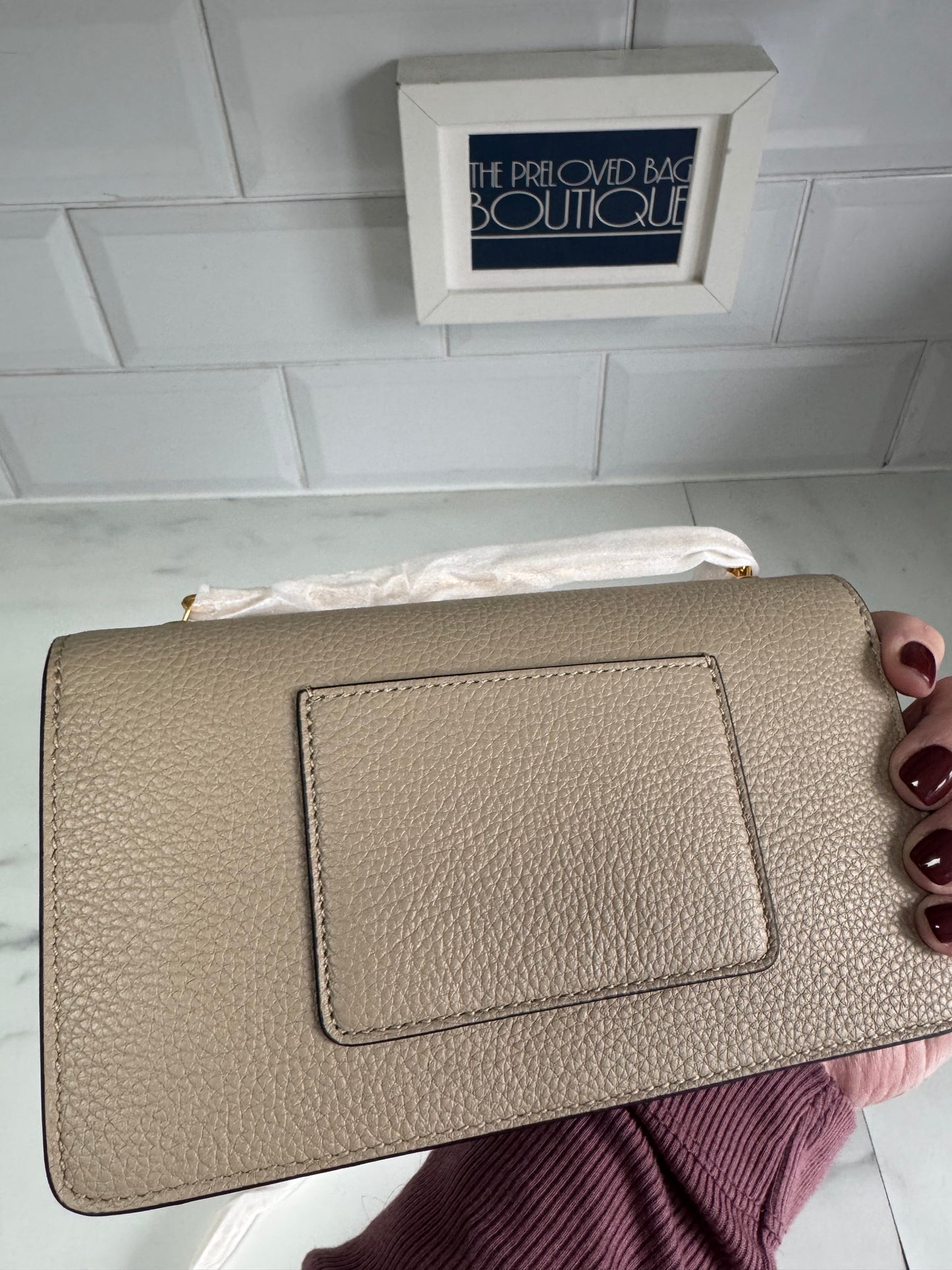 Mulberry Bayswater Clutch - Dune