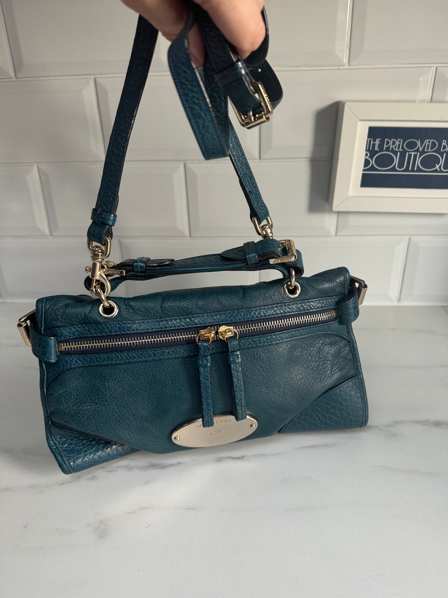 Mulberry Small Taylor - Petrol Blue