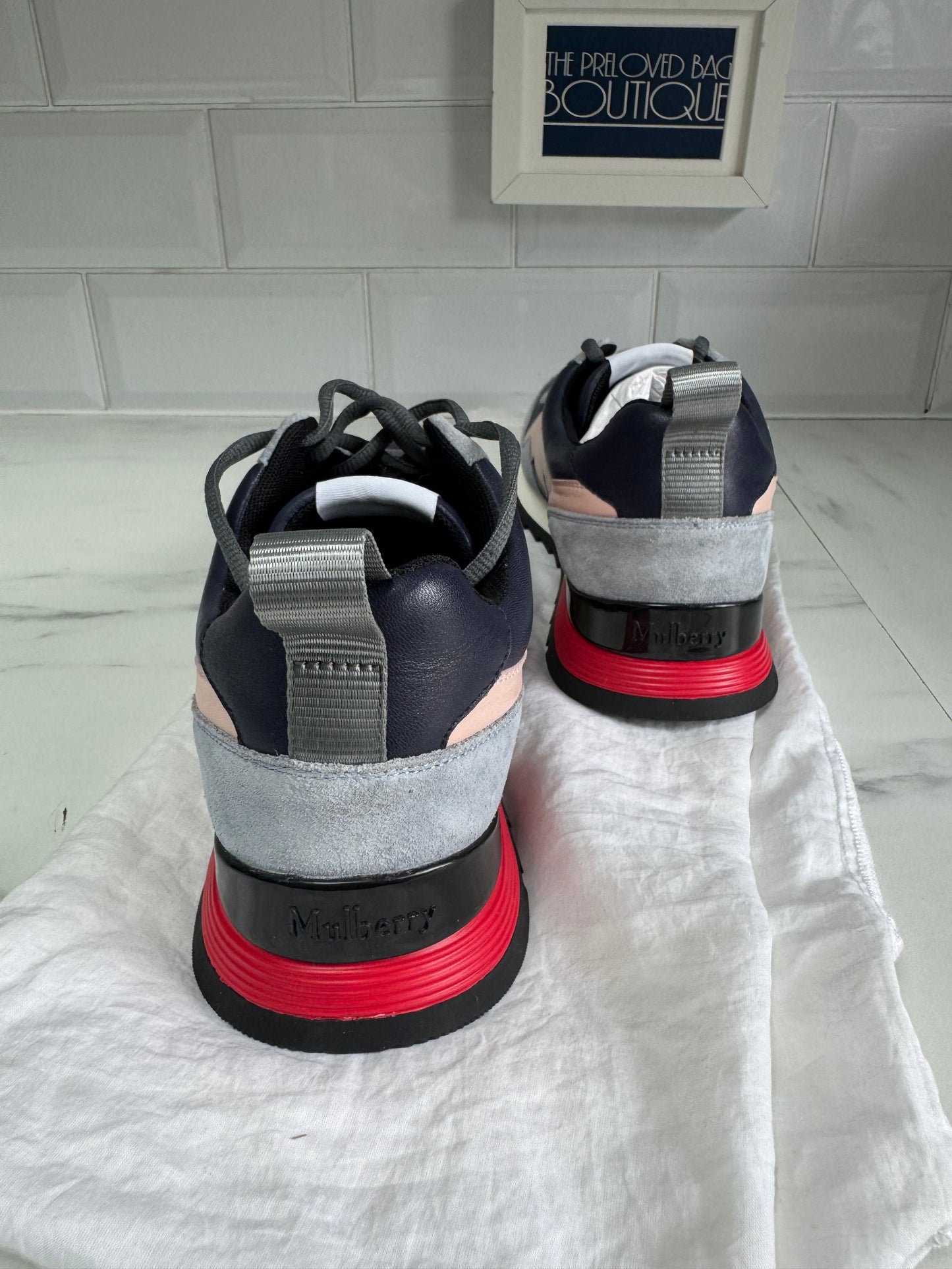 Mulberry My-1 Trainers - Blue, Pink, White, Grey and Red