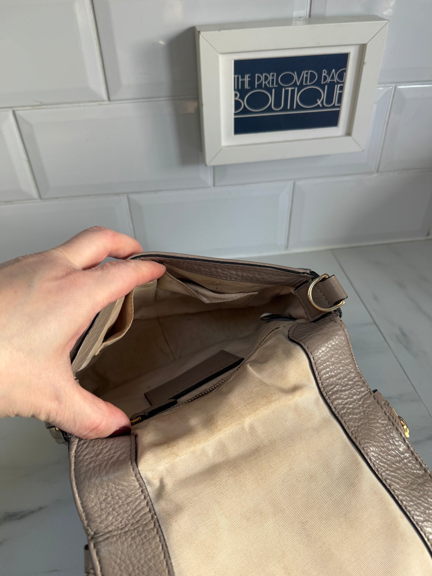Marc Jacobs Nomad Recruit Small Saddle Bag - Grey