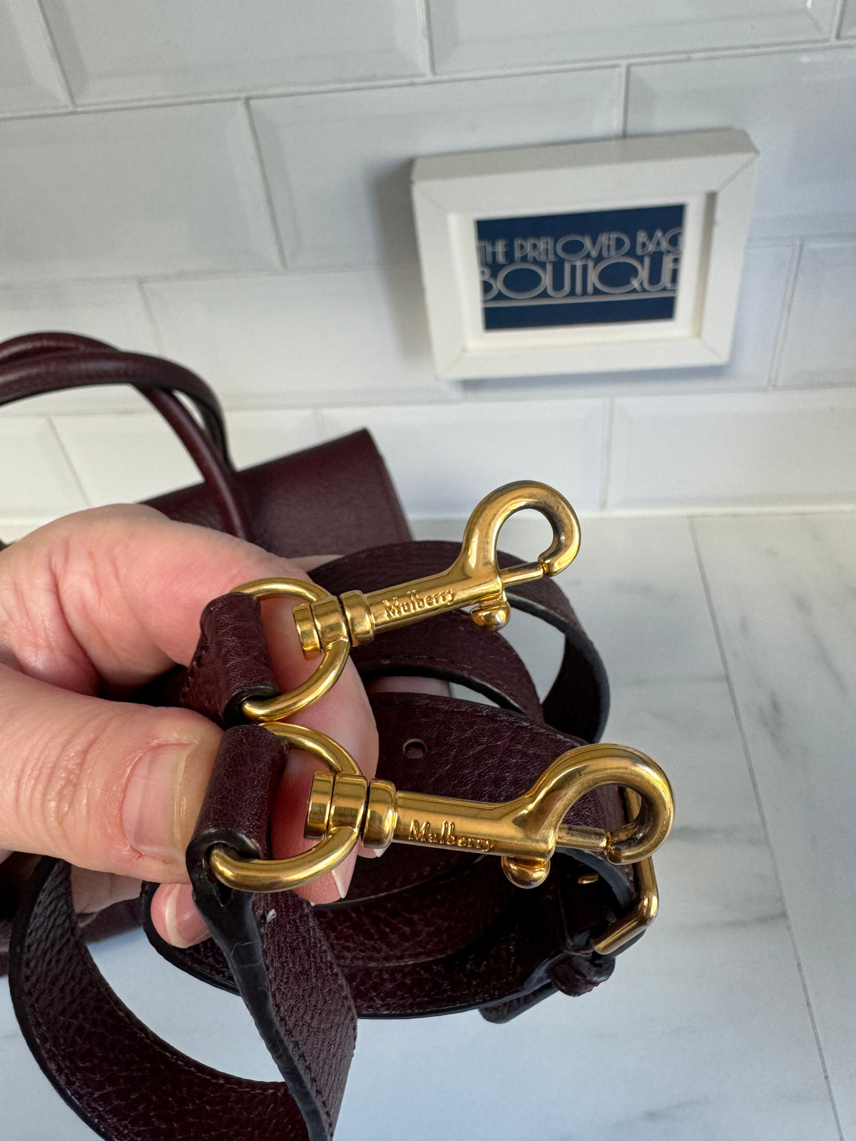 Mulberry Small Bayswater - Oxblood