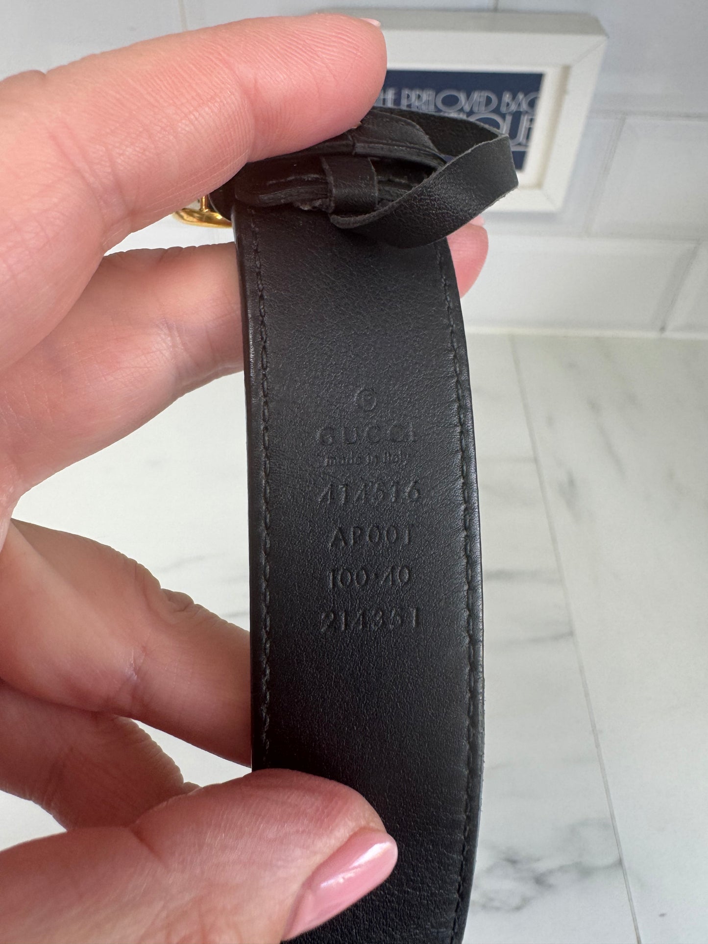 Gucci Marmont Wide Belt (3) - Black
