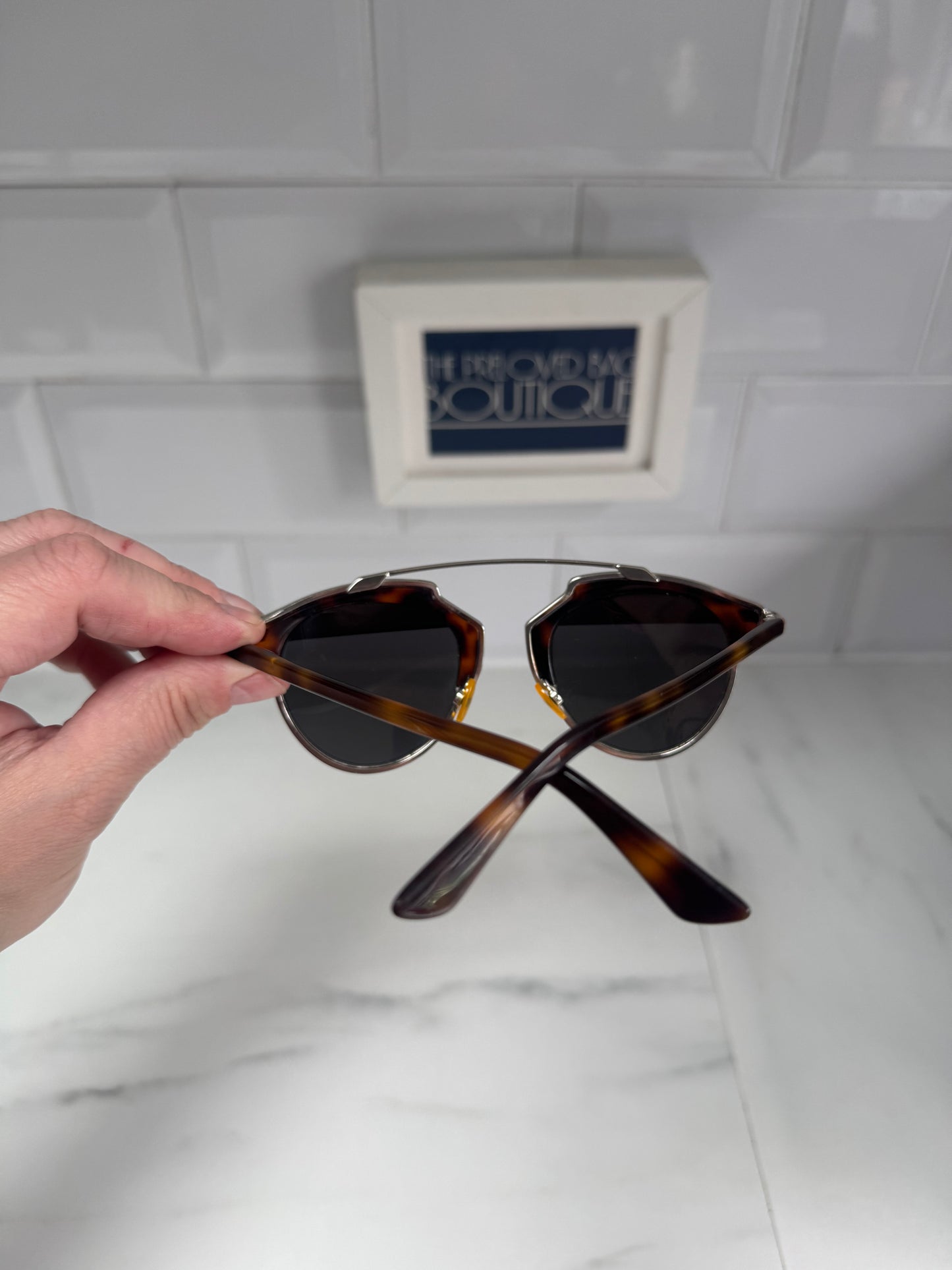 Dior So Real Brow Bar sunglasses - Tortoiseshell & Silver