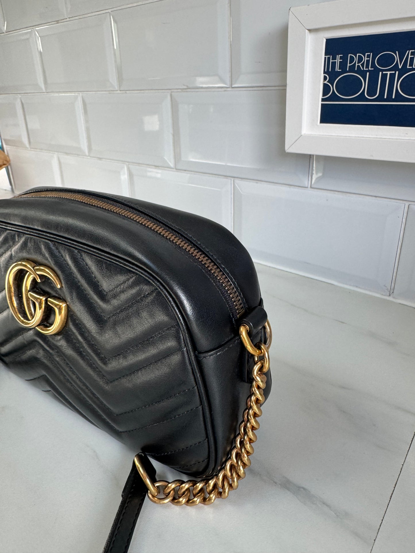 Gucci Marmont Small Shoulder Bag - Black