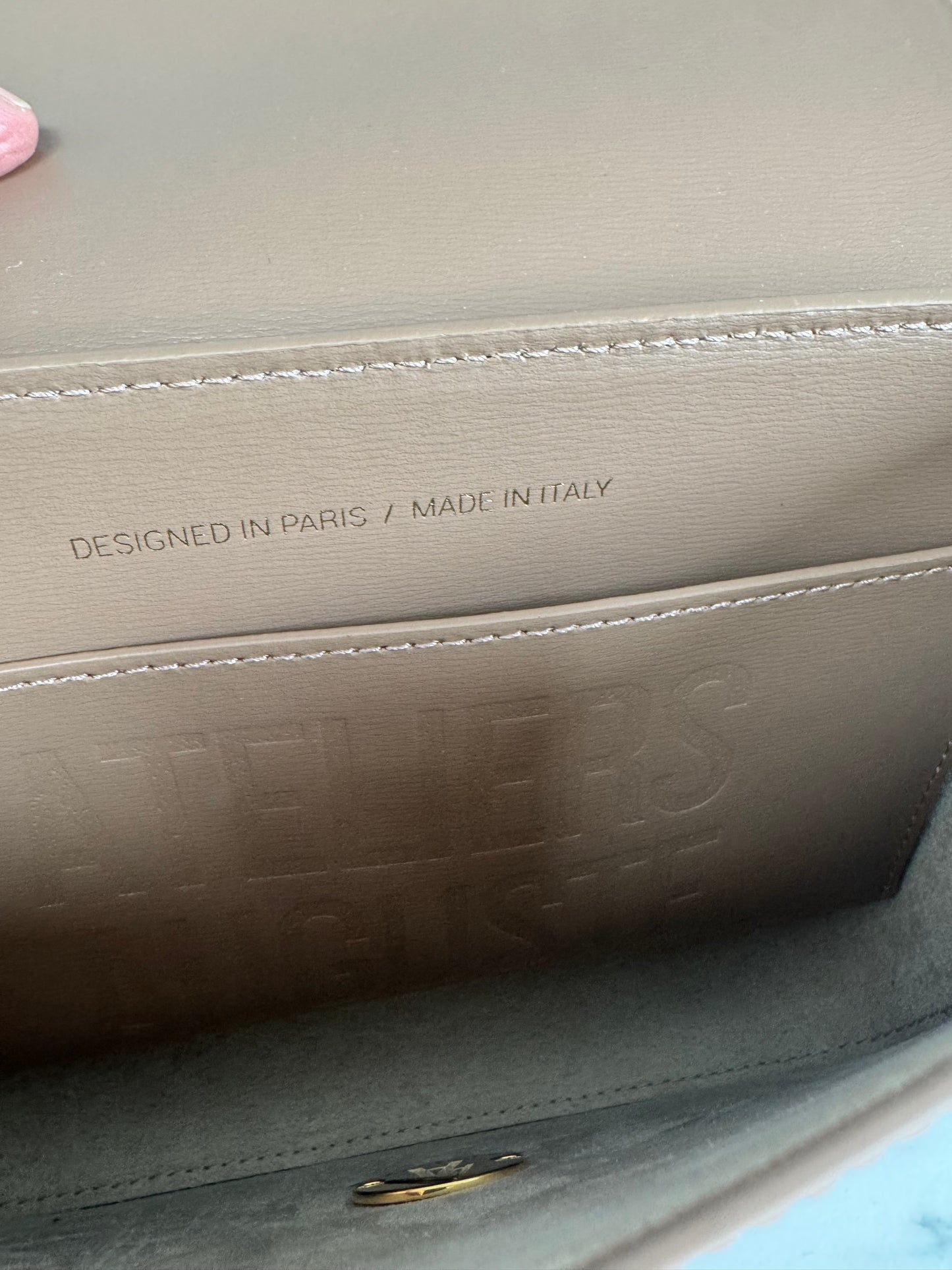 Ateliers Auguste Mini Monceau gold Edition - taupe box leather