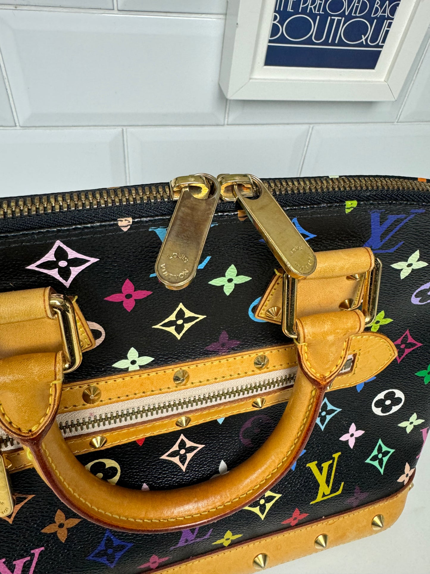 Louis Vuitton Noir Multicolore Alma PM