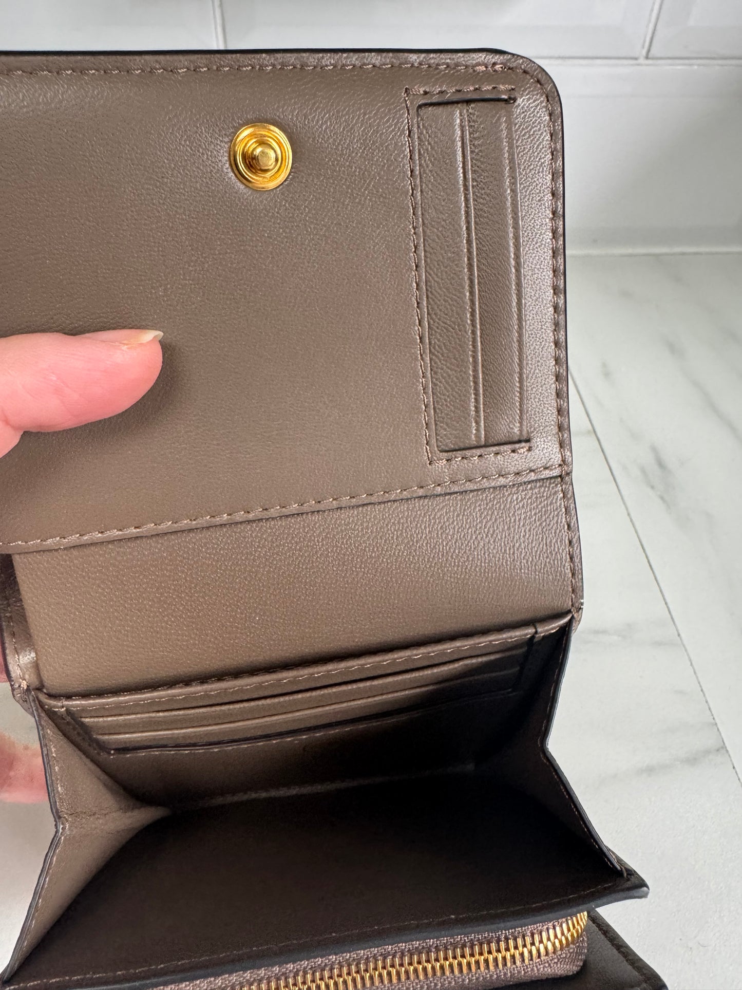 Mulberry Small Continental French Purse - Clay