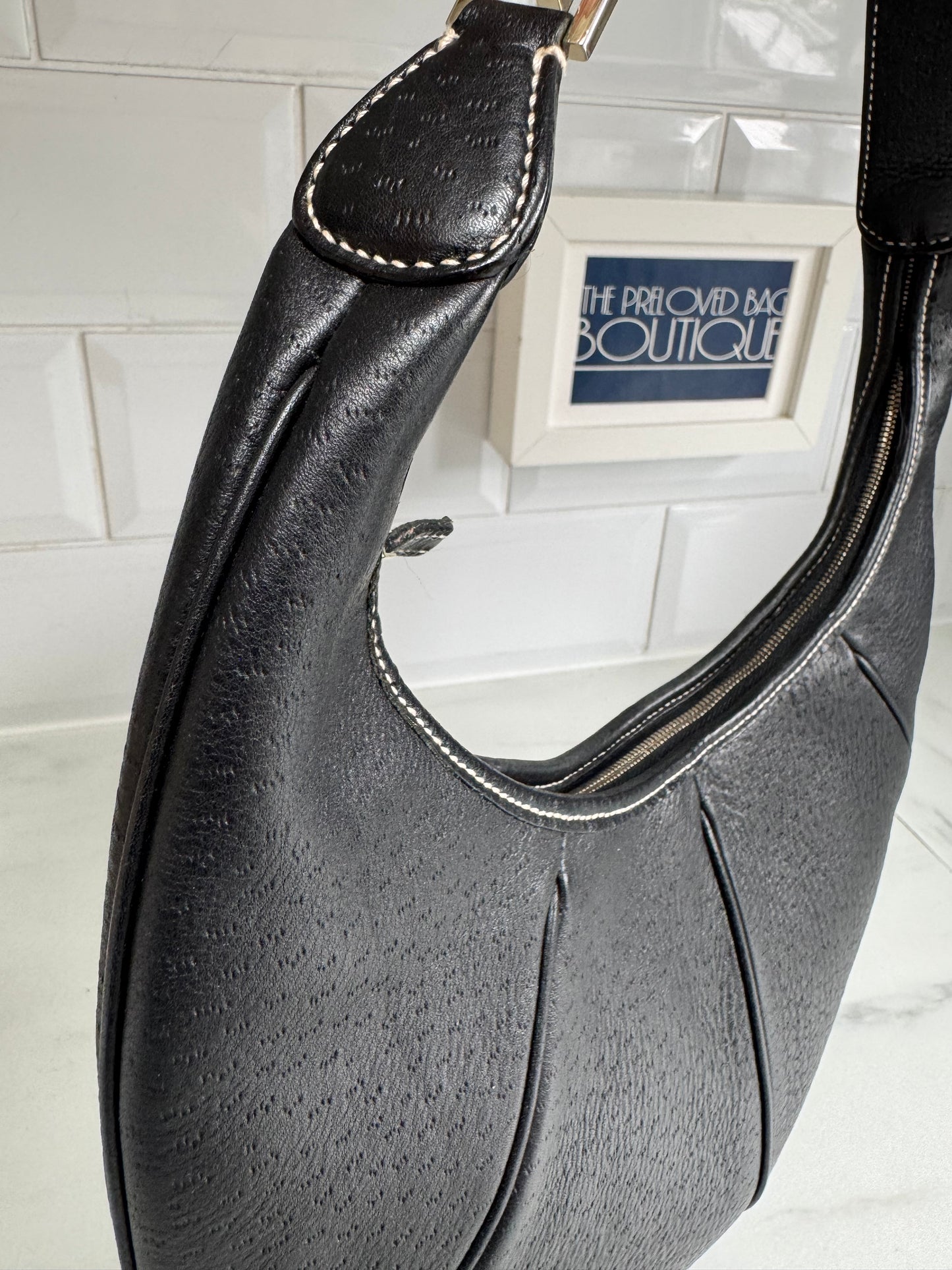 Ferragamo Gancini Shoulder Bag - Black