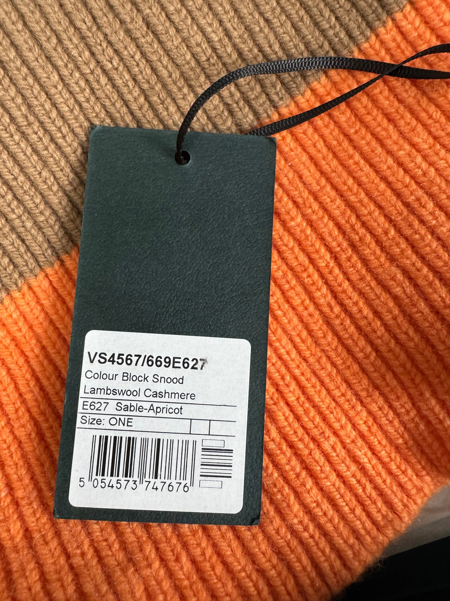 Mulberry Snood - Sable and Apricot
