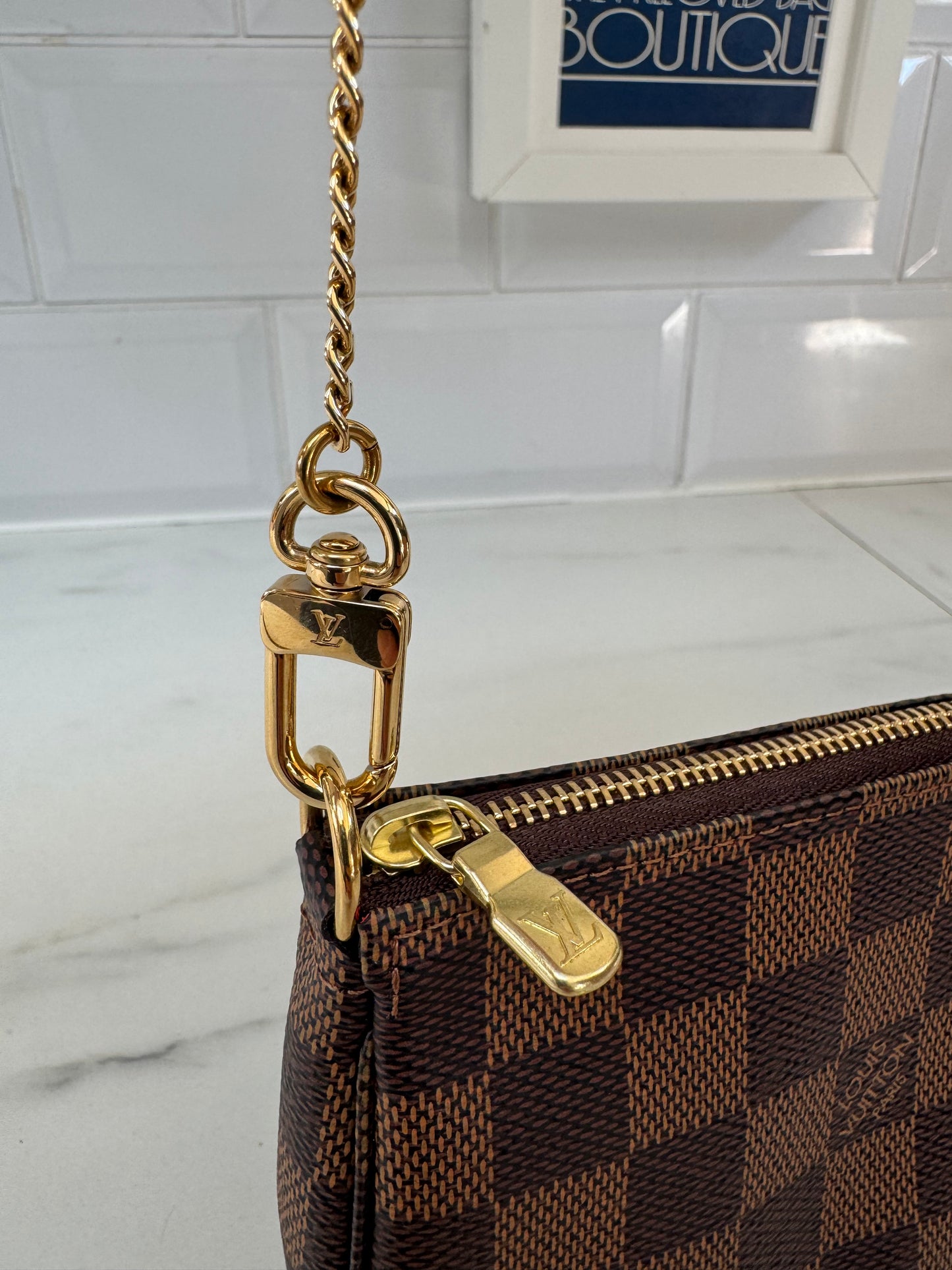 Louis Vuitton Mini Pochette Accessories - Damier Ebene
