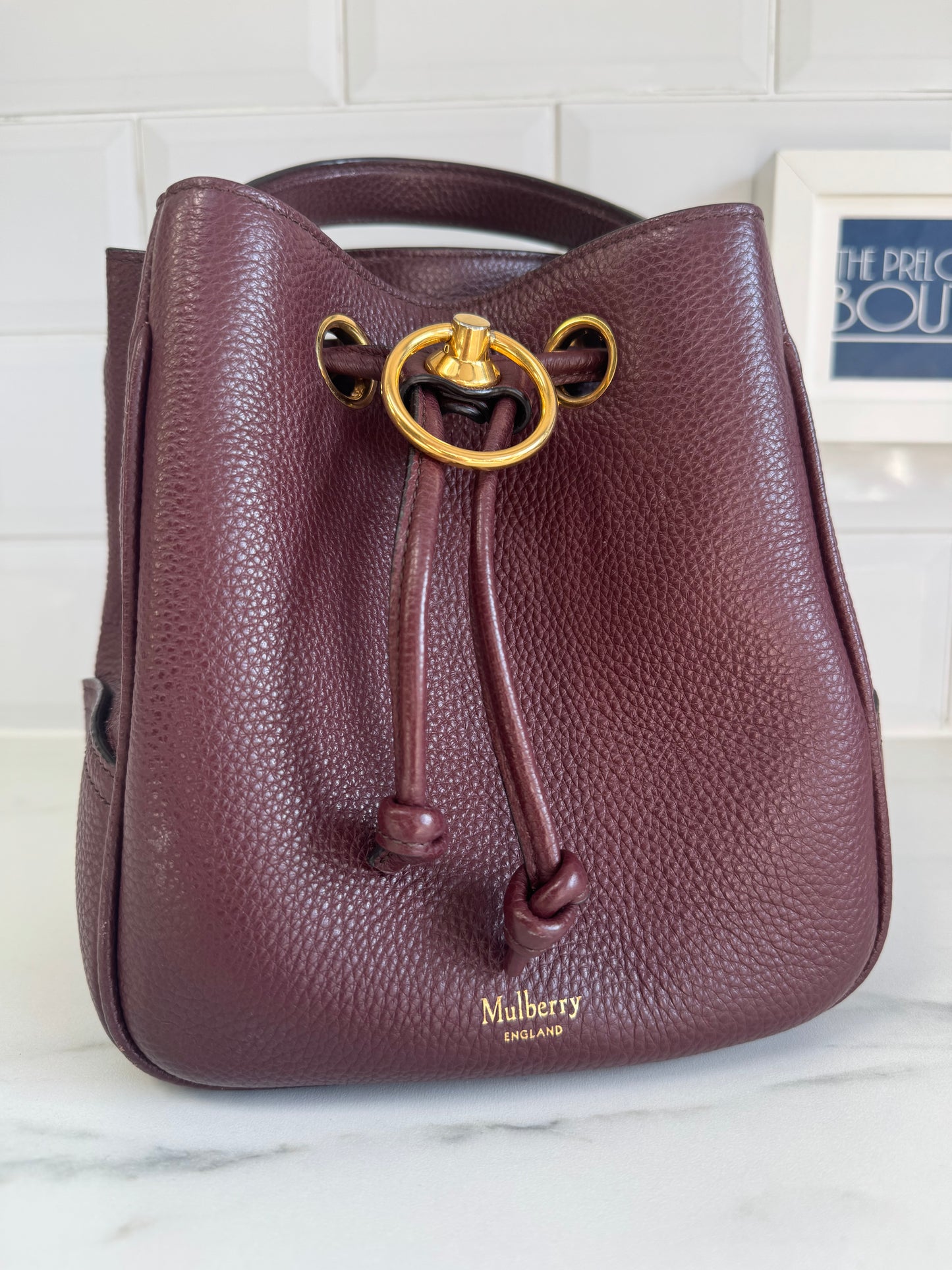 Mulberry Hampstead Bucket Bag - Oxblood