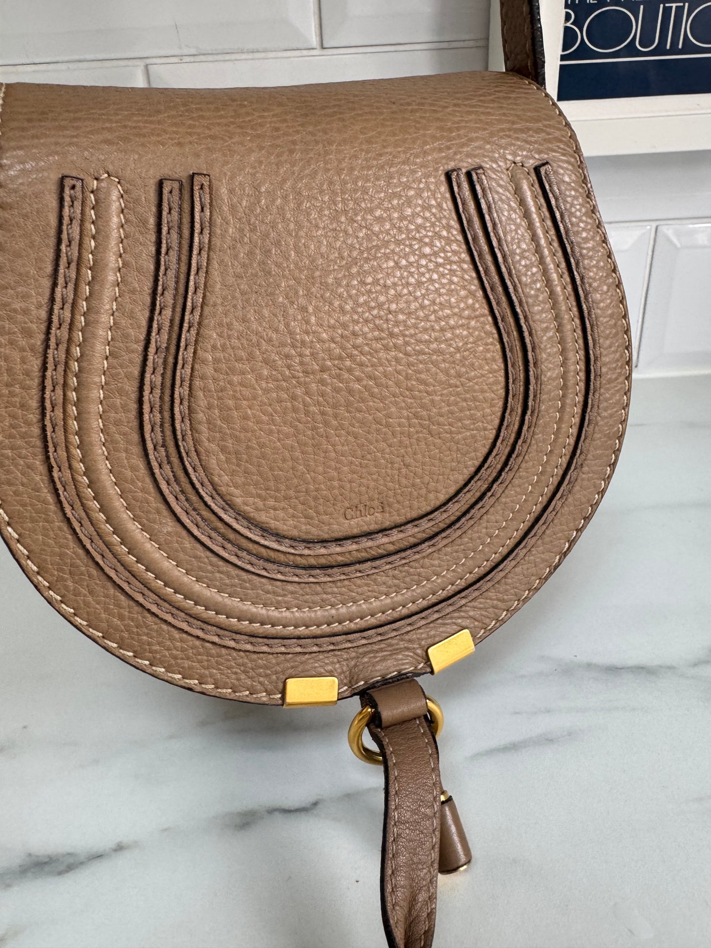 Chloé Small Marcie Satchel- Nut