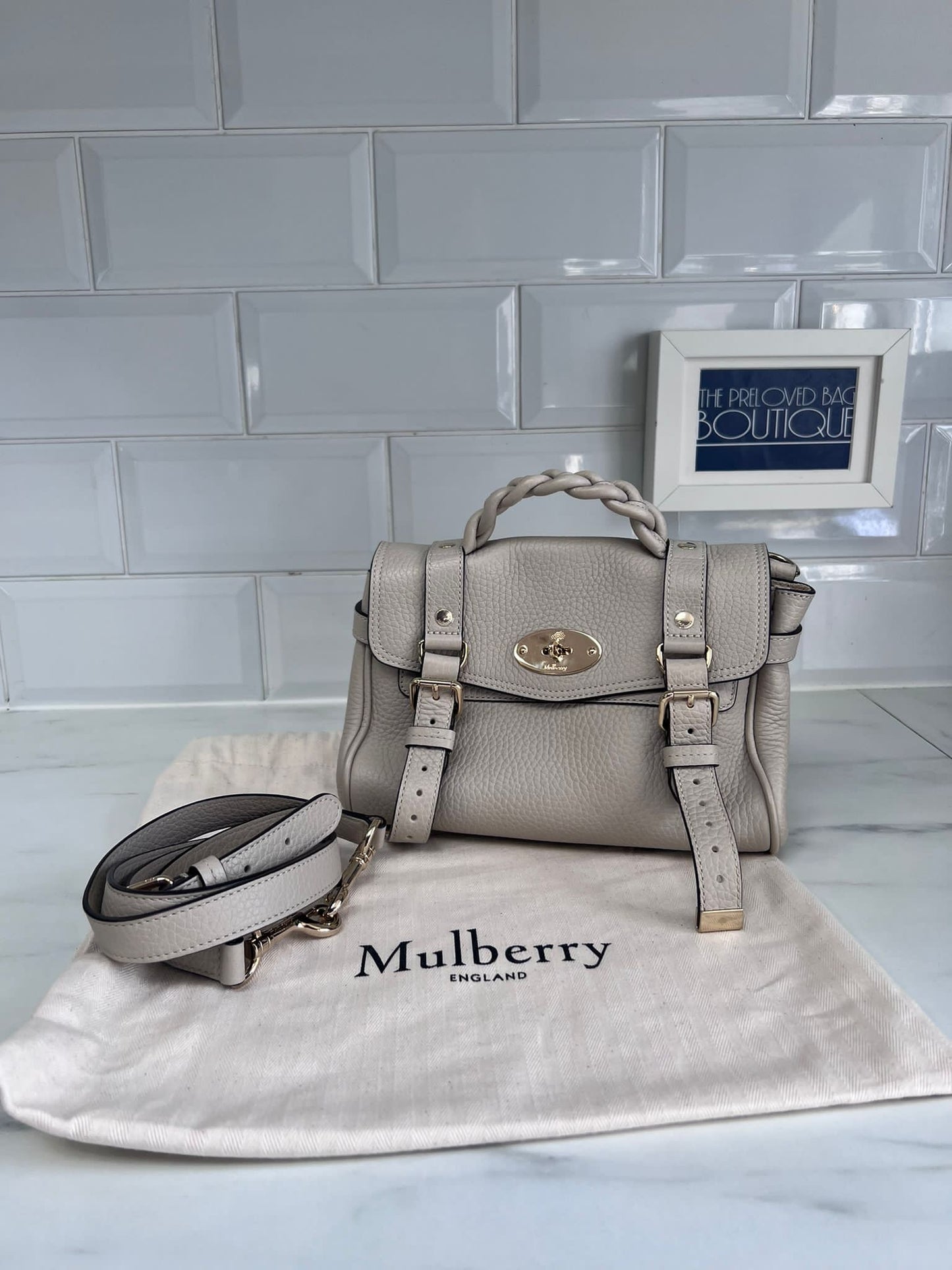 Mulberry Mini Alexa - Chalk