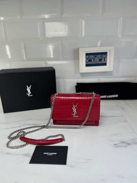 Saint Laurent Mini Sunset - Red