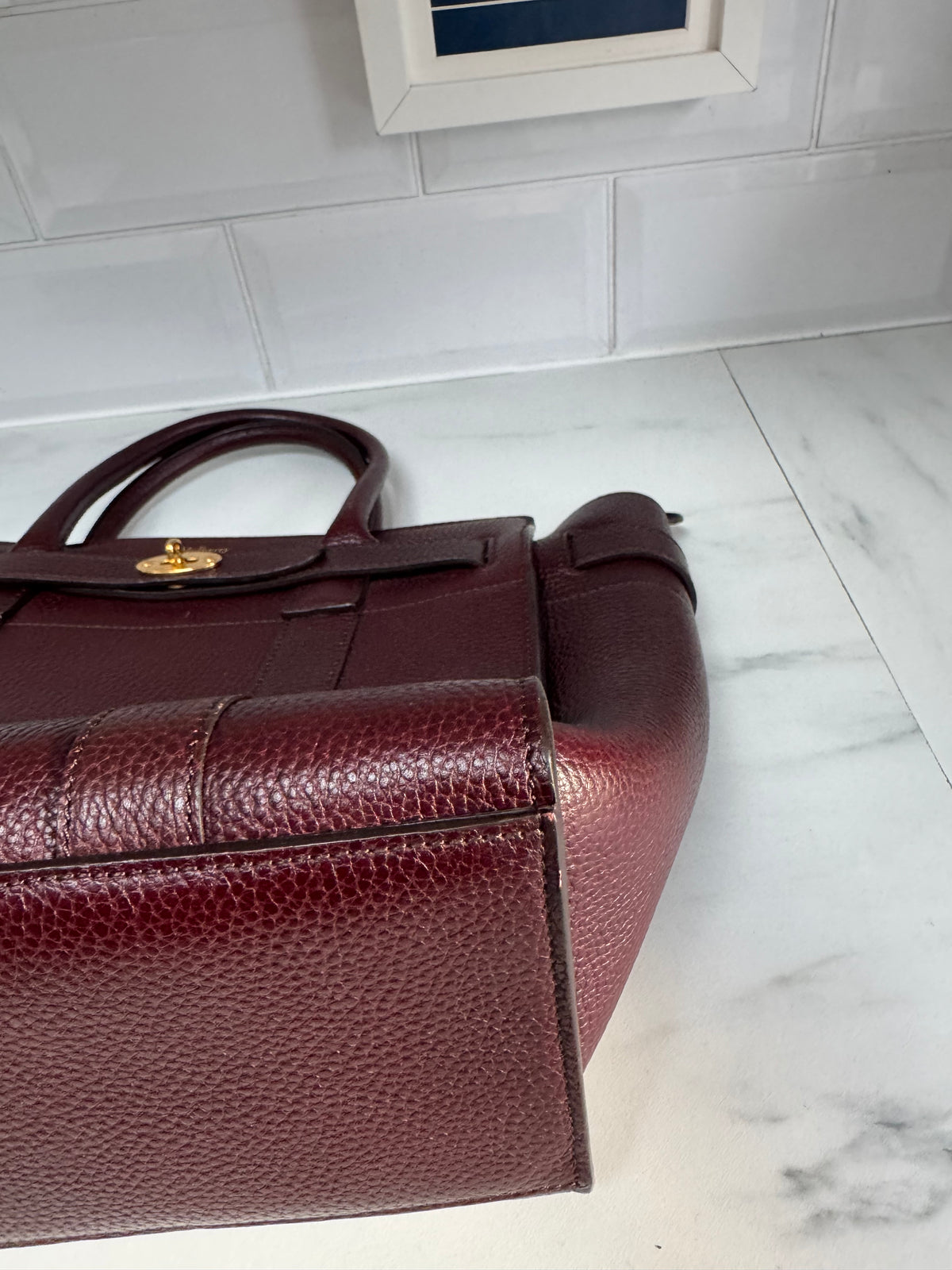 Mulberry Small Zipped Bayswater - Oxblood