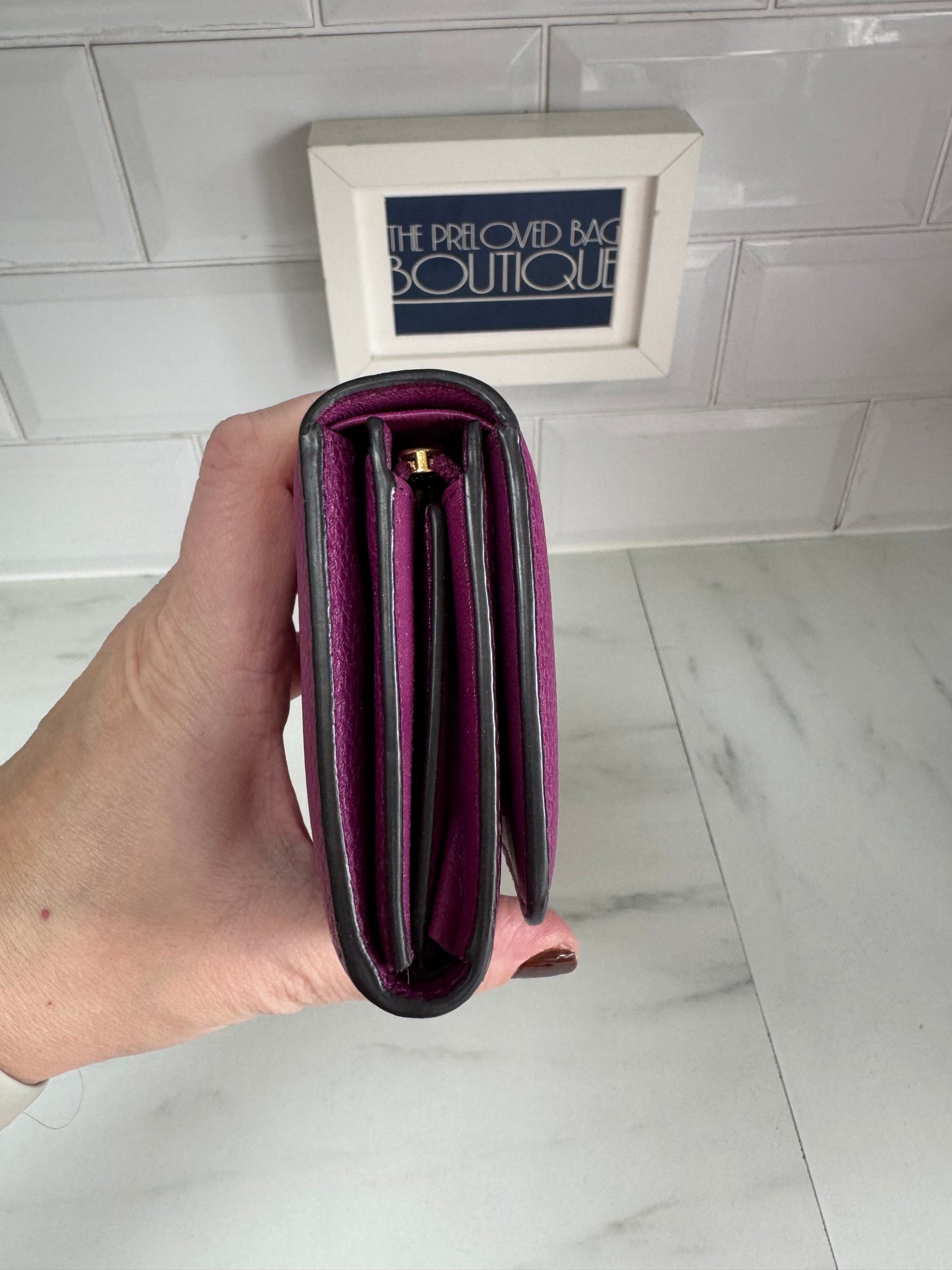 Mulberry Small Continental French Purse/Wallet - Violet