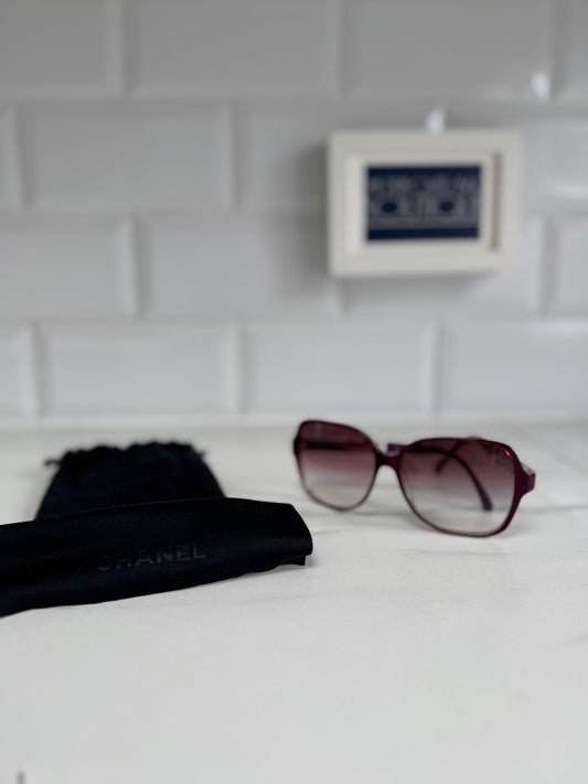 Chanel Square Miroir Sunglasses - Purple