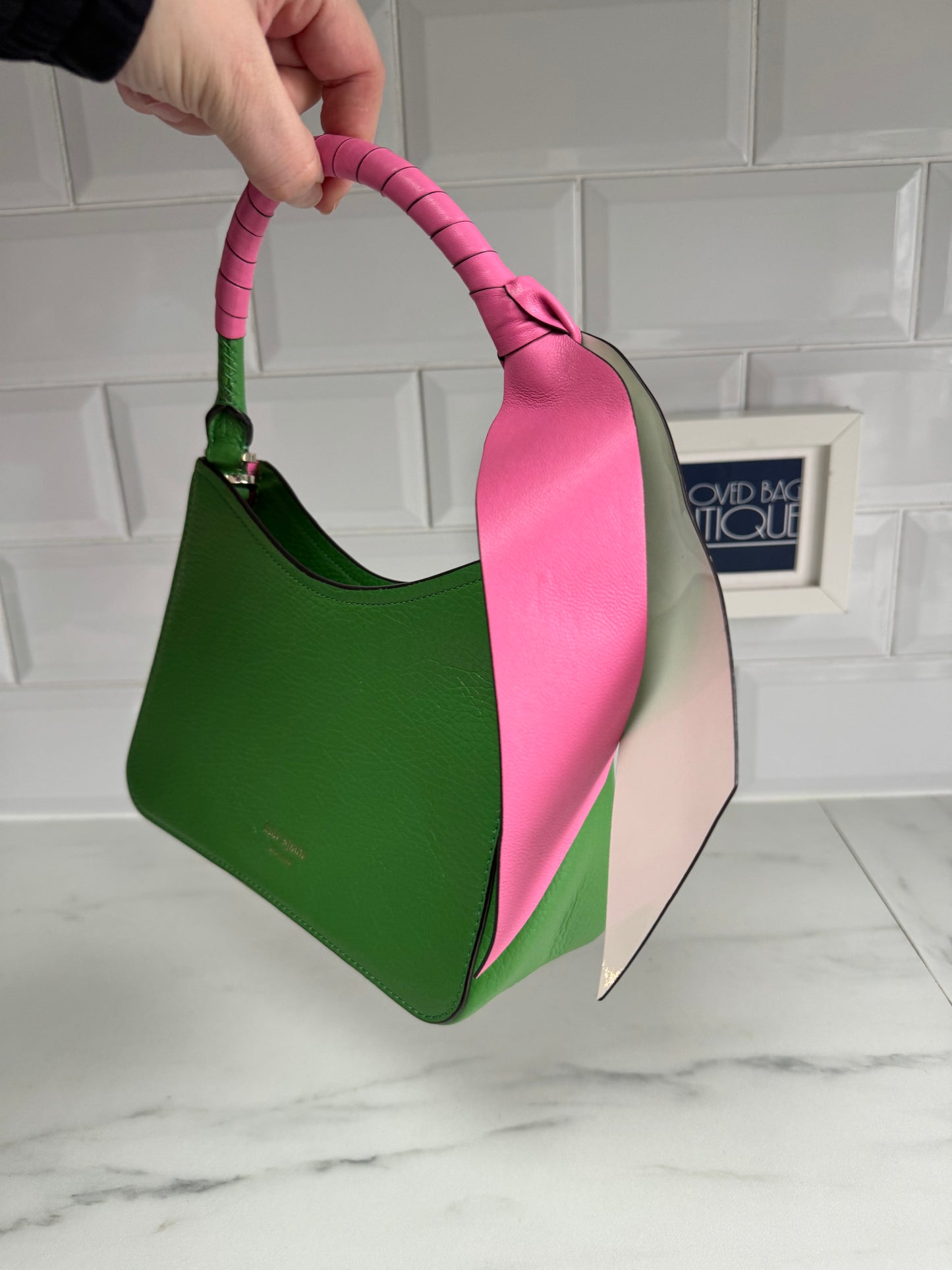 Kate Spade Dolly Small Sweet Pea Shoulder Bag - Green & Pink