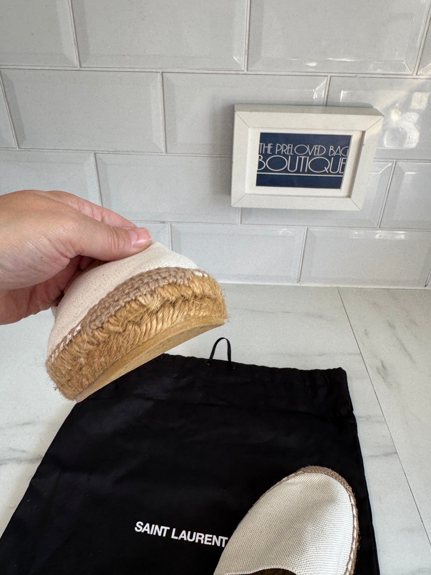 Saint Laurent Espadrilles (2) - Cream