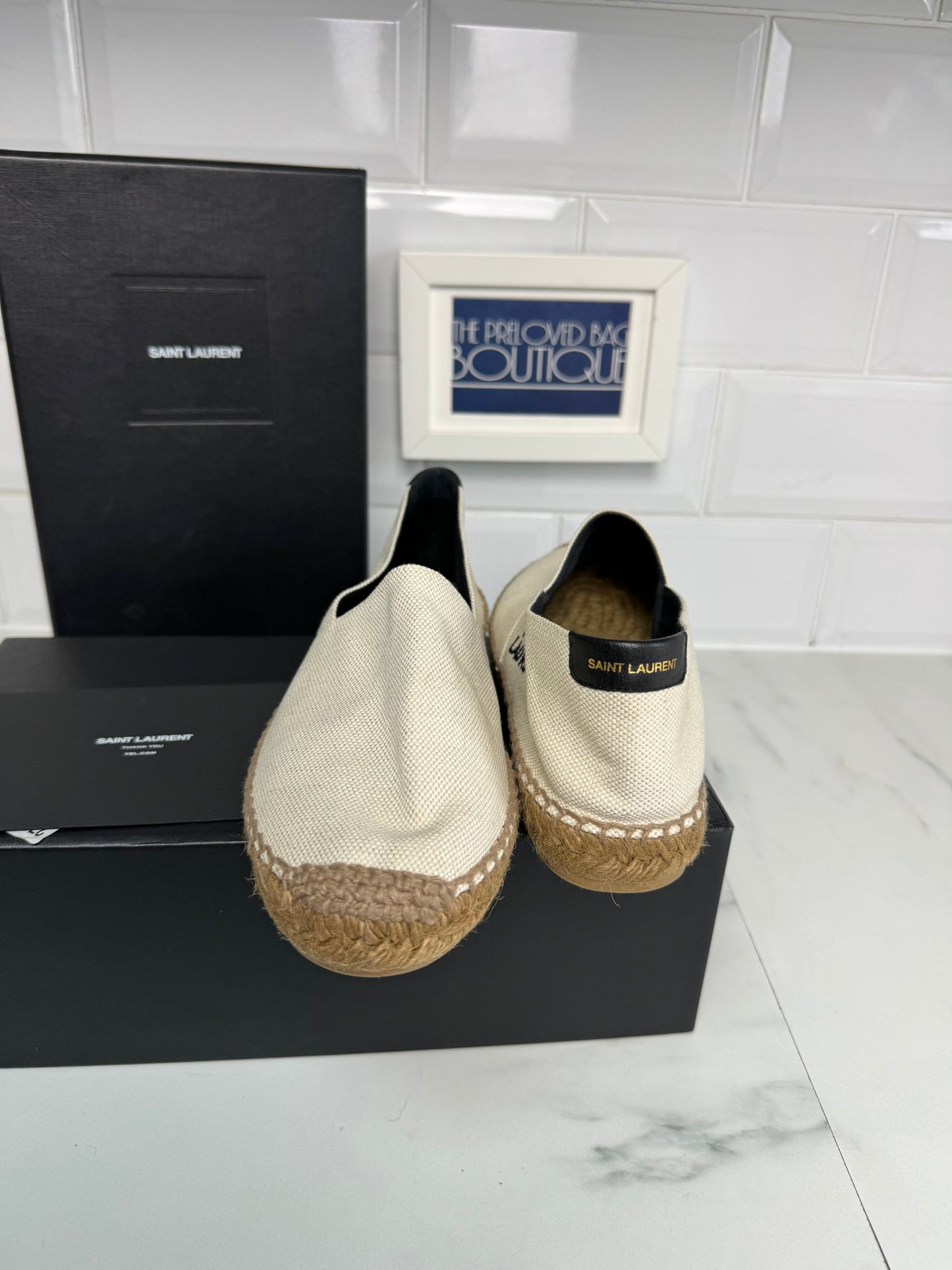 Saint Laurent Espadrilles - Cream