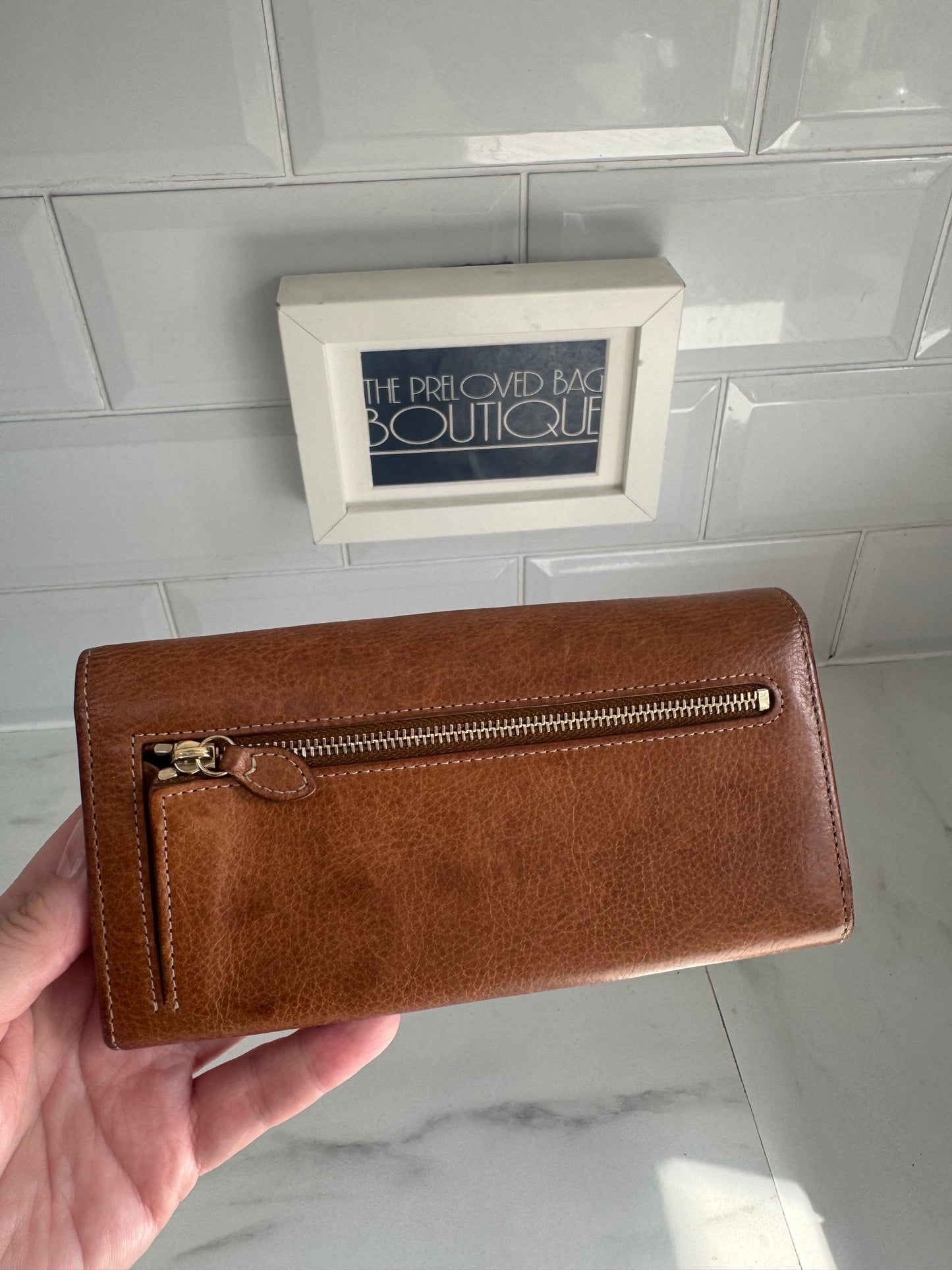 Mulberry Continental Tree Wallet - Oak