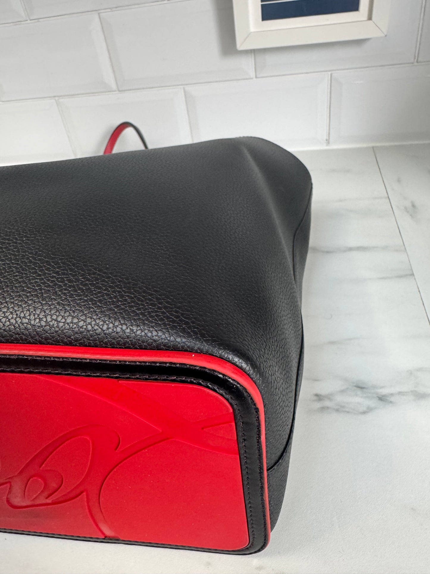 Christian Louboutin Cabata Tote - Black and Red