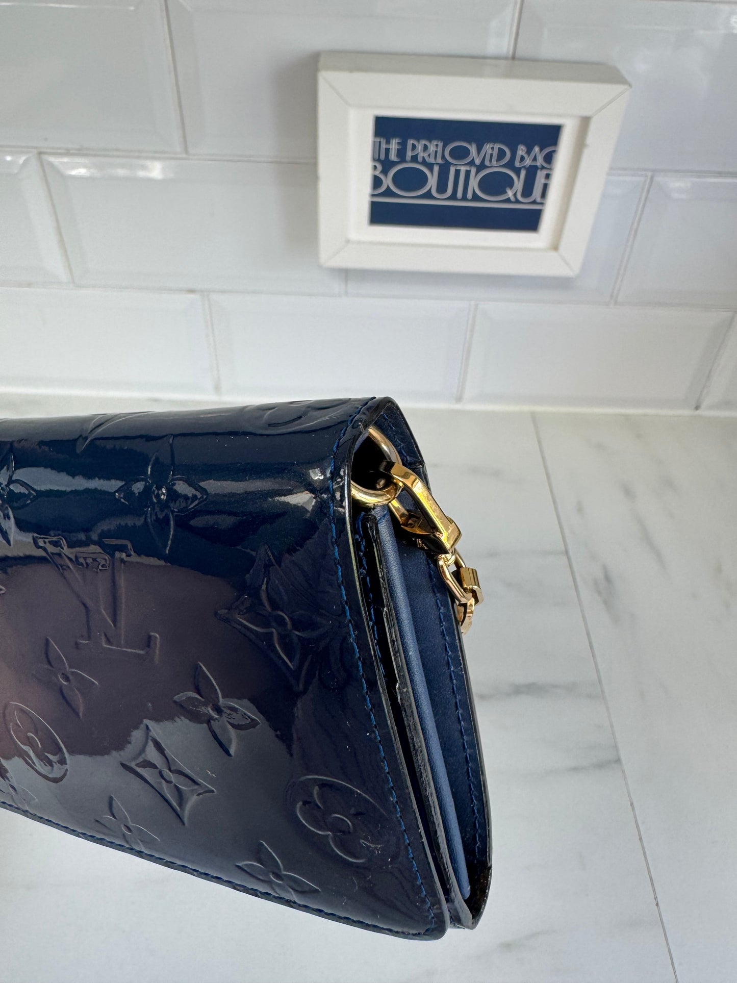 Louis Vuitton Monogram Vernis Chaine Wallet - Grand Bleu