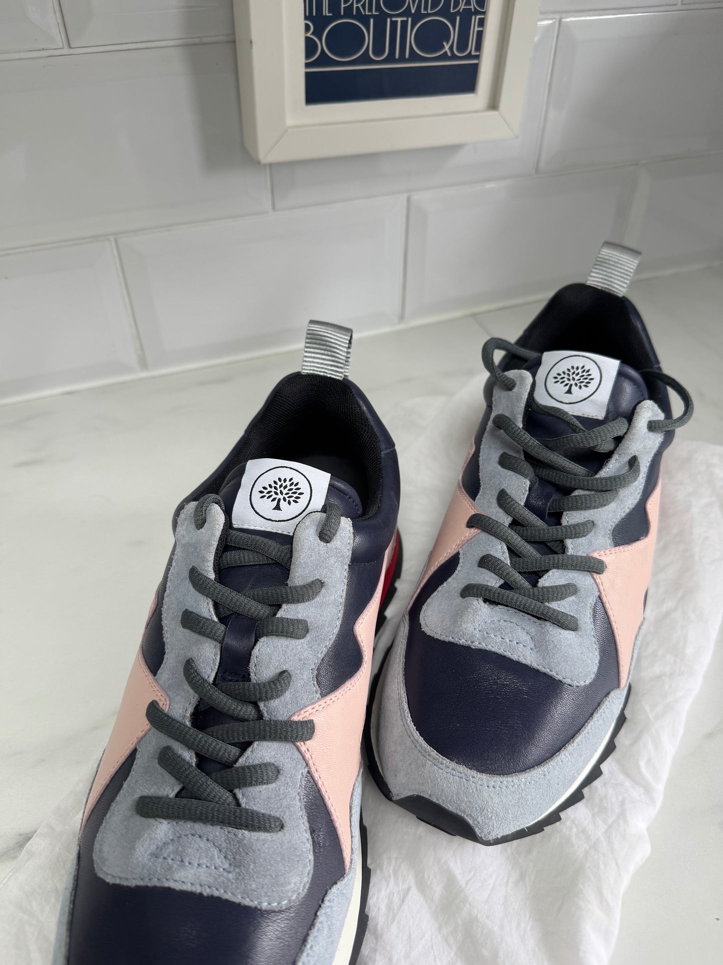 Mulberry My-1 Trainers - Blue, Pink, White, Grey and Red