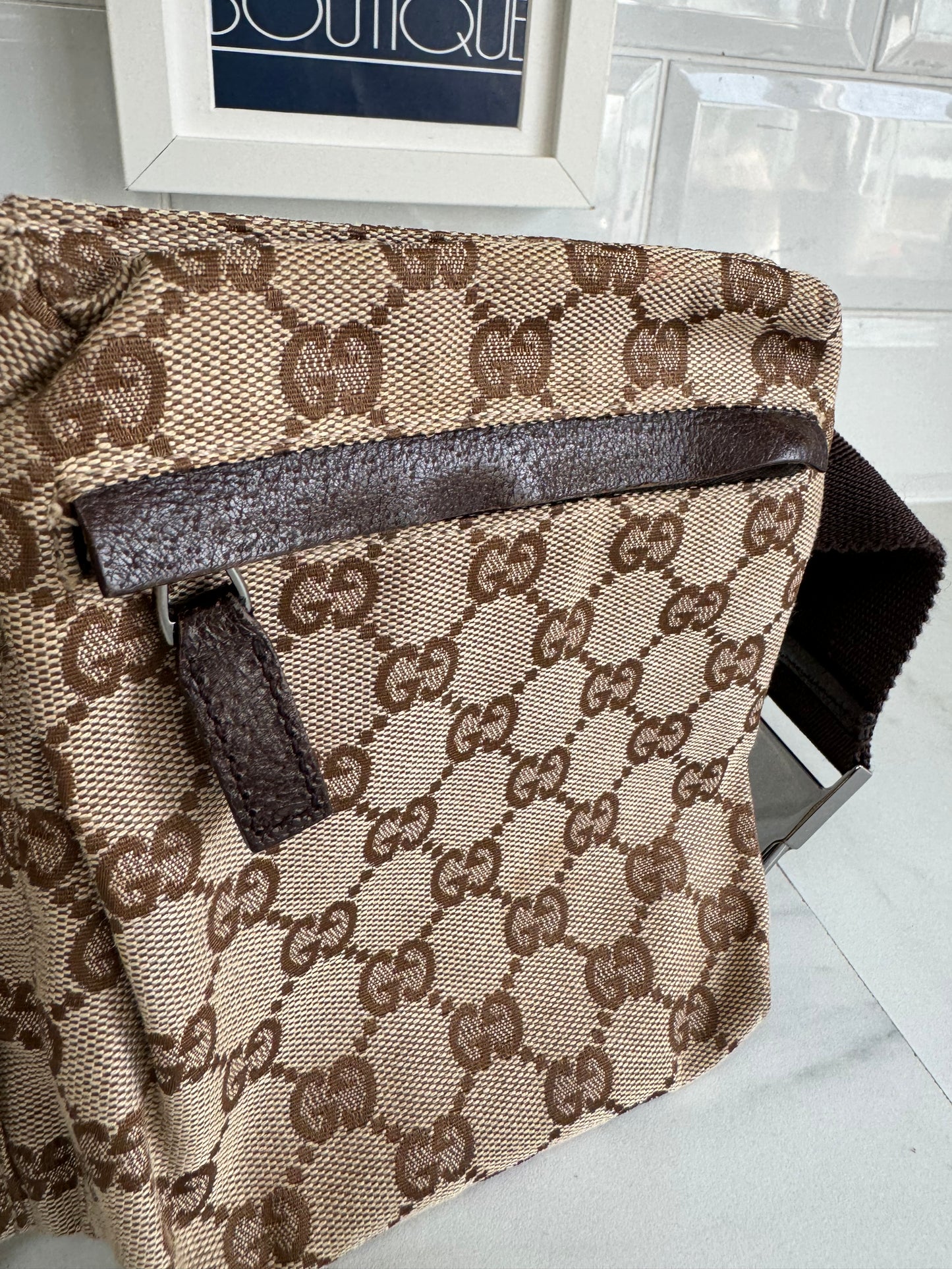 Gucci Waist/Belt Bag - Brown Monogram