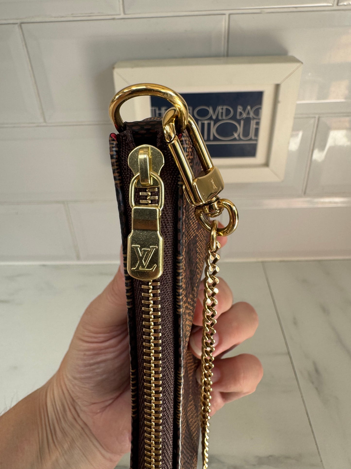 Louis Vuitton Mini Pochette Accessories - Damier Ebene