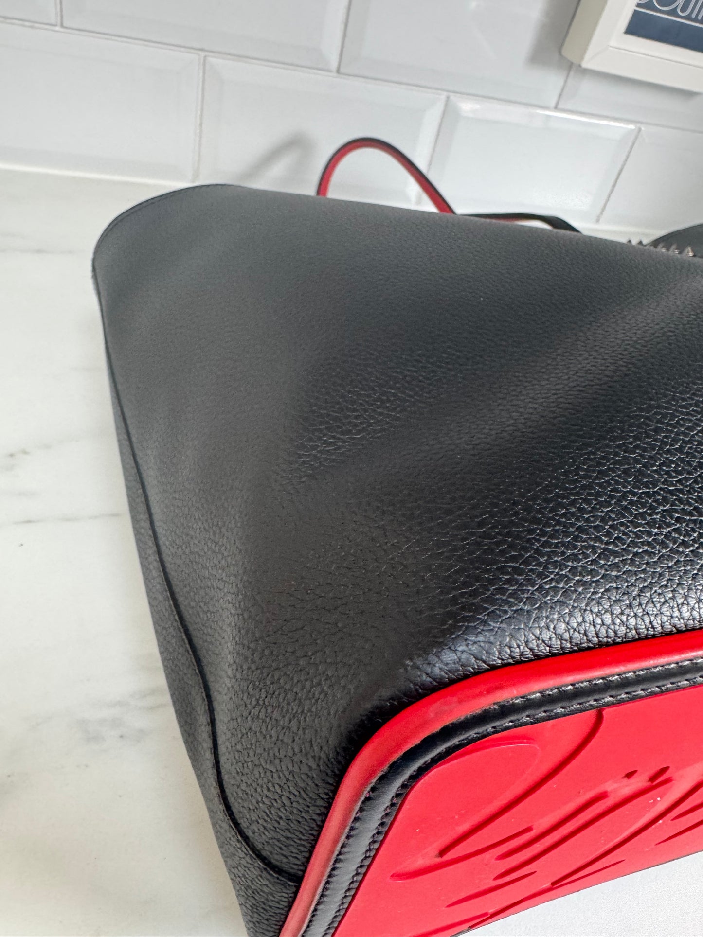 Christian Louboutin Cabata Tote - Black and Red