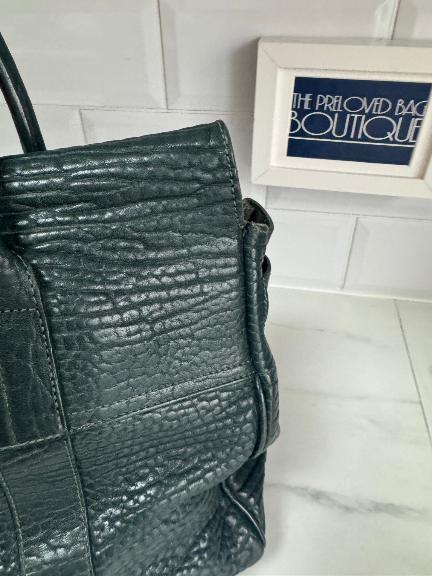 Mulberry Bayswater in Shrunken Calf - Forest Green