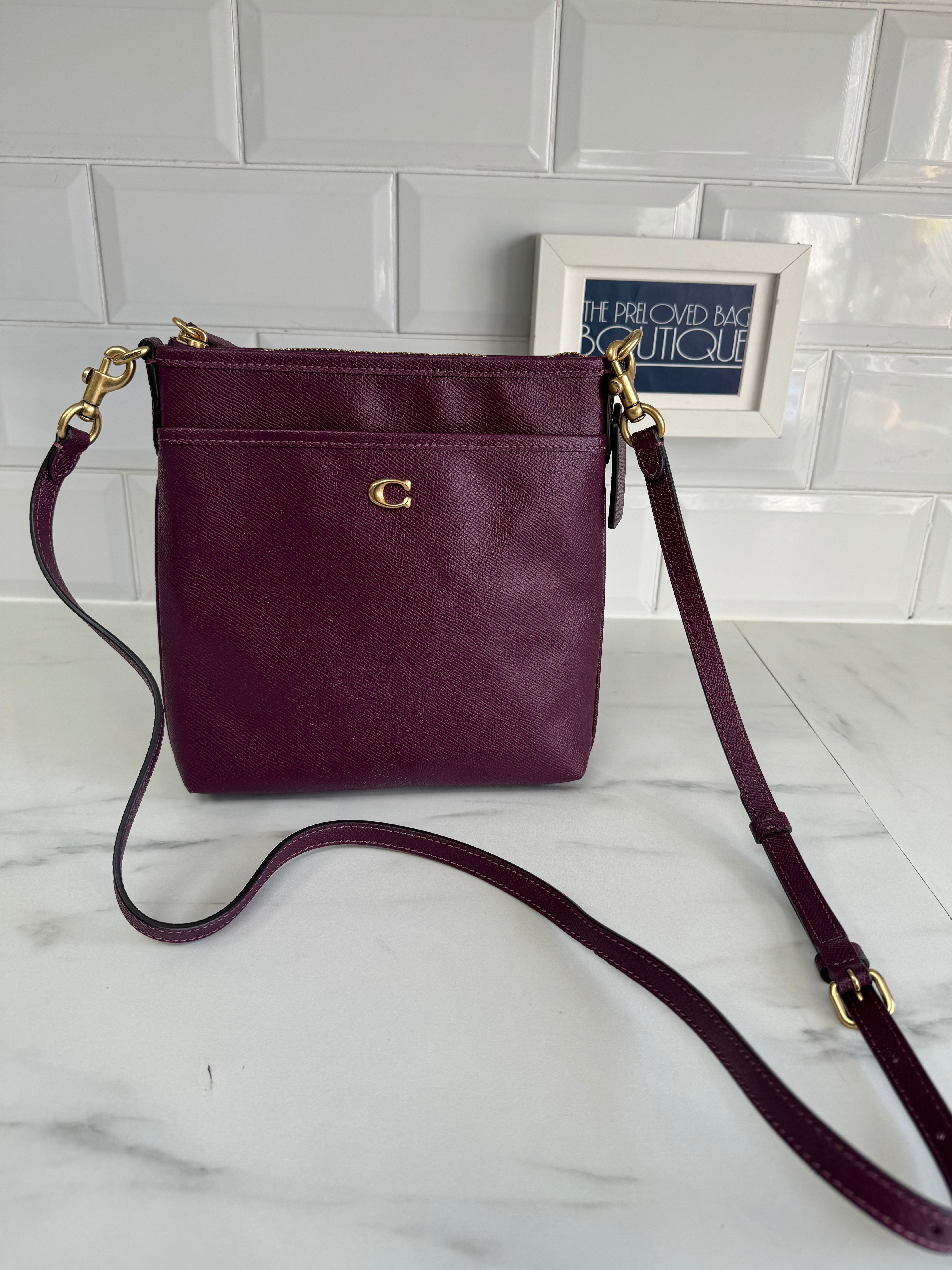 Coach purses purple best sale