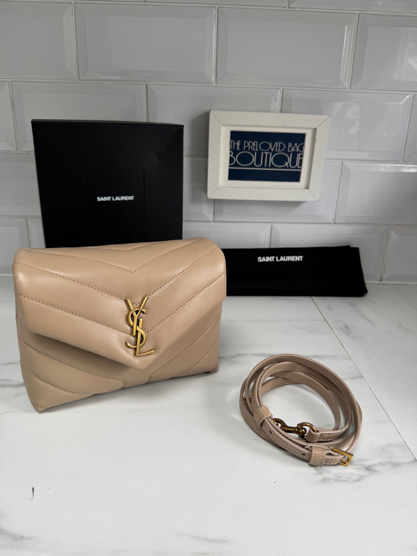Saint Laurent Toy Lou Lou - Dark Beige