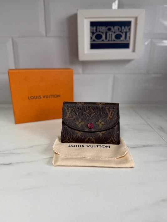 Louis  Vuitton Rosalie Coin Purse - Monogram Brown and Pink