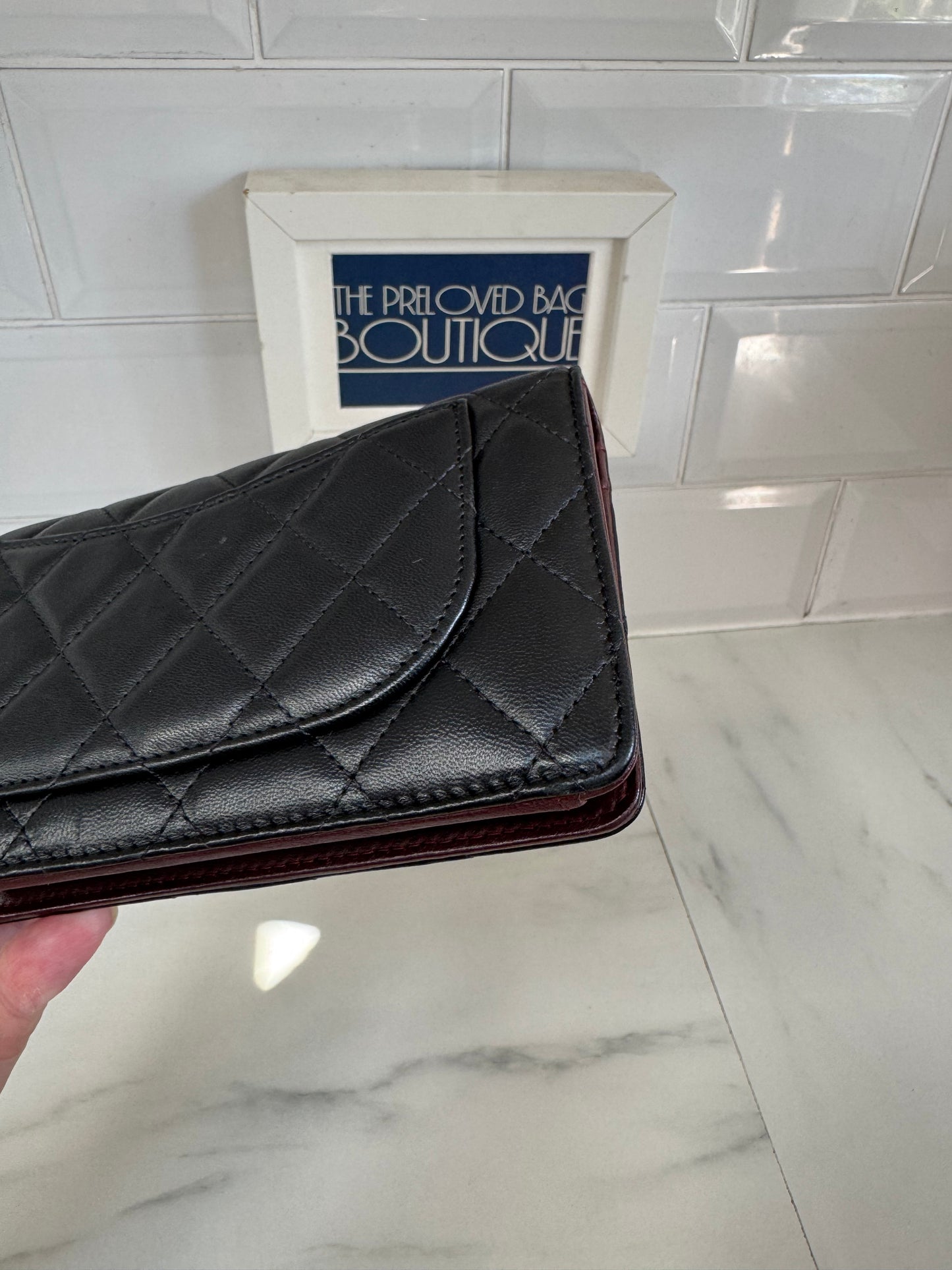 Chanel Quilted Wallet - Black