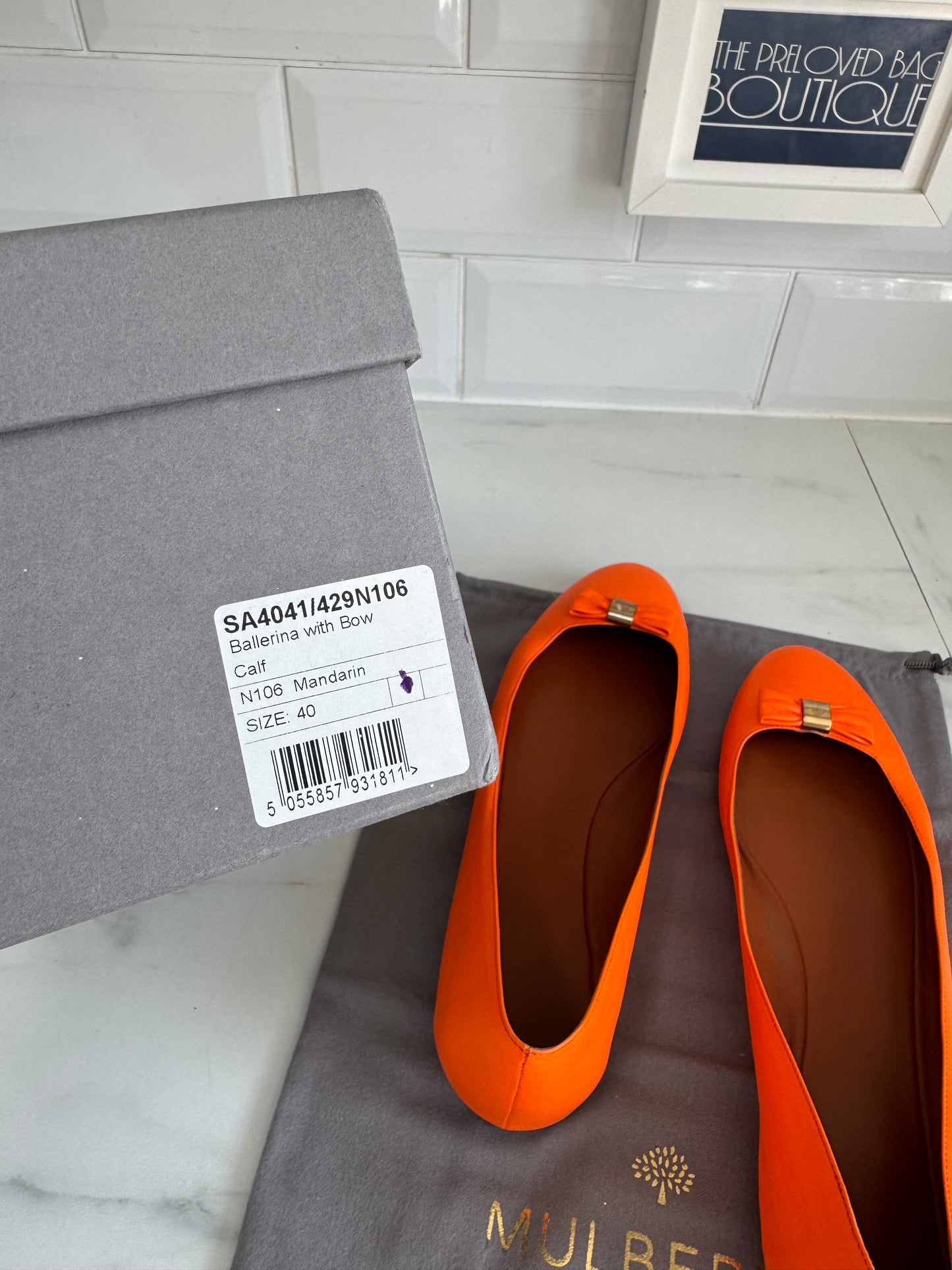 Mulberry Ballet Flats - Mandarin