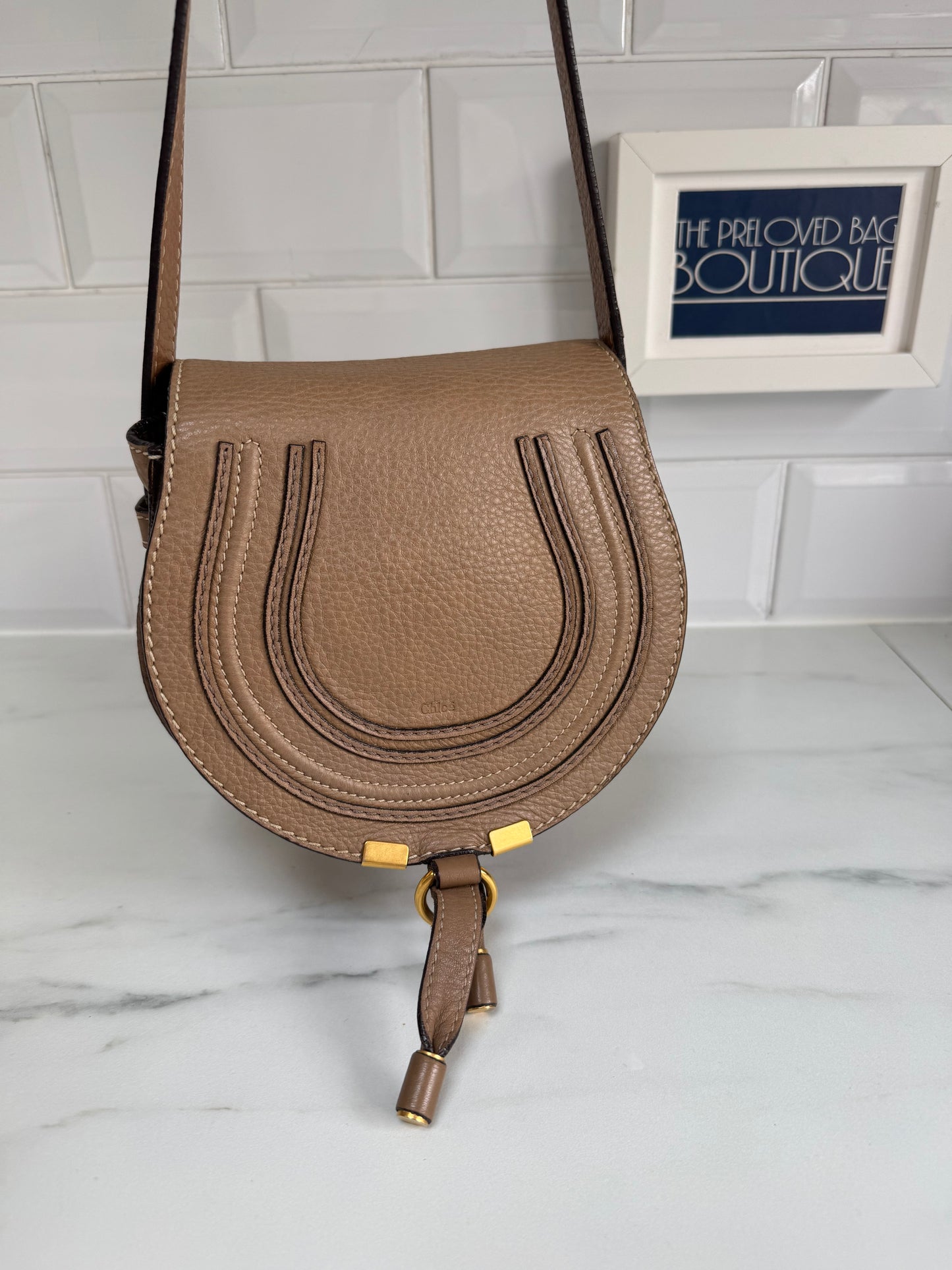 Chloé Small Marcie Satchel- Nut