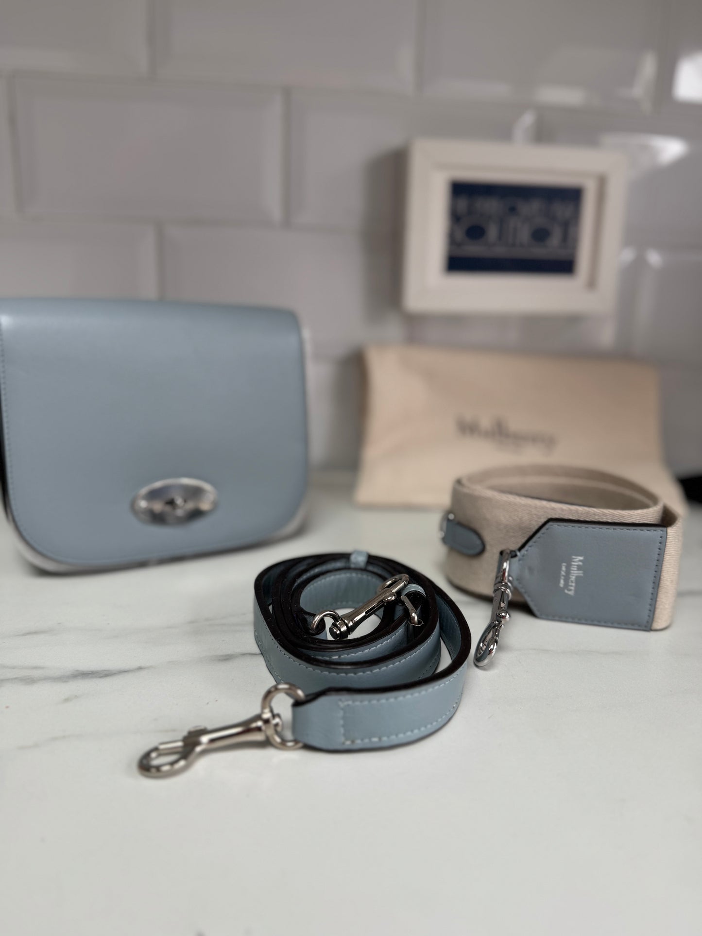 Mulberry Darley Satchel - Cloud