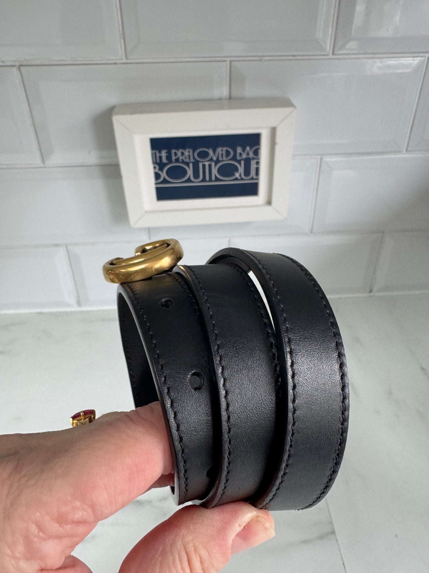Gucci Slim Belt - Black